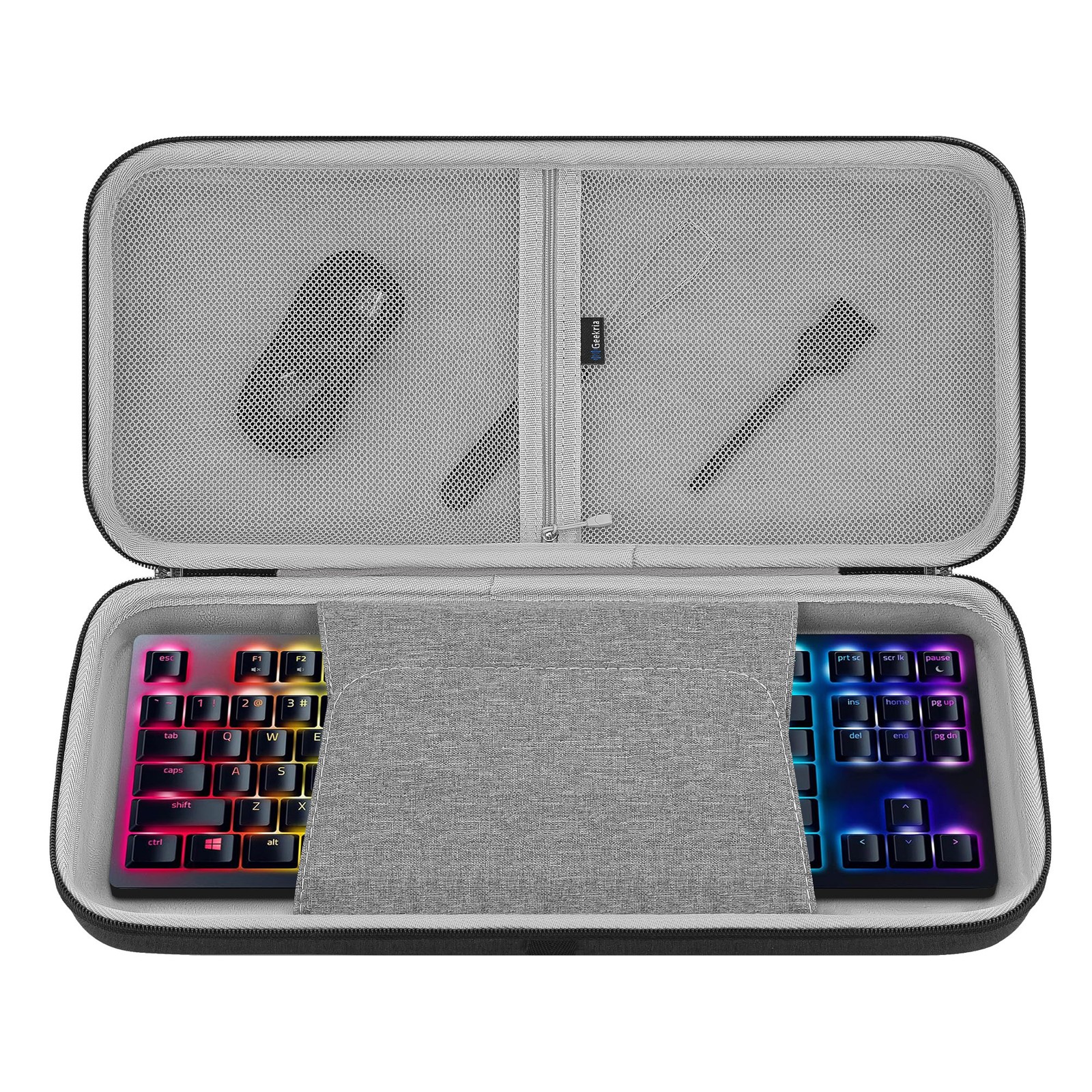 Geekria Tenkeyless TKL Keyboard Case, Compatible with Razer Huntsman V2 TKL
