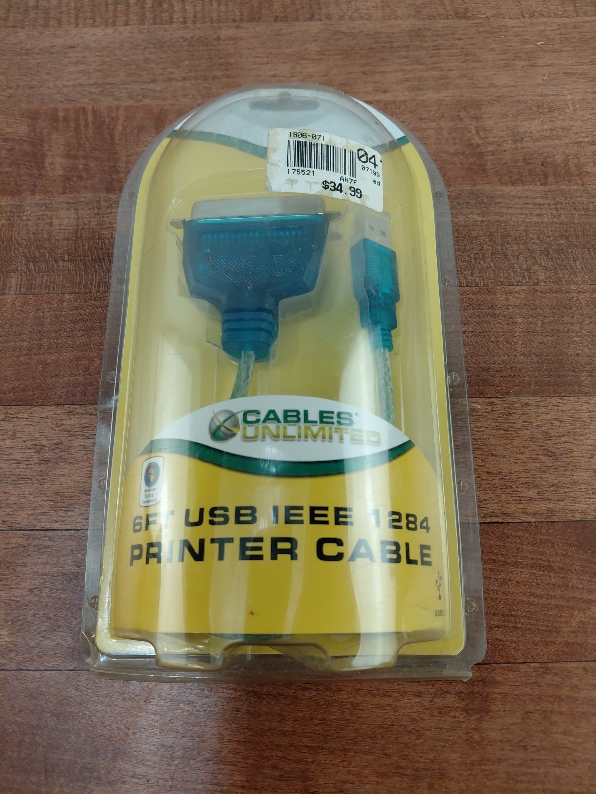 USB IEEE 1284 Parallel Printer Cable  New