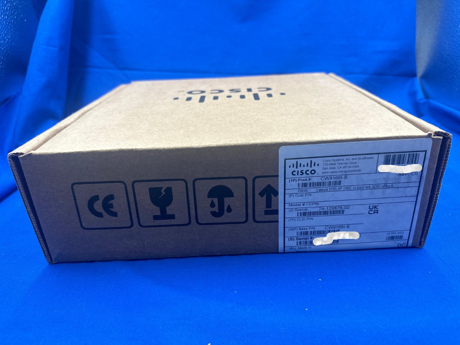 NEW CW9166I-B Cisco Catalyst 9166I AP Indoor Wireless AP WiFi 6E 74-129876-02