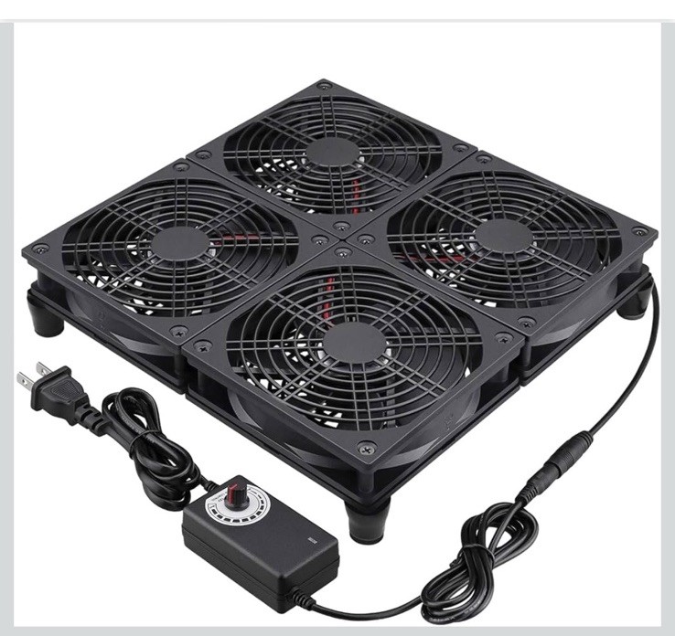 Router Cooling Fan with AC Plug Speed Control for ASUS GT/RT-AC5300