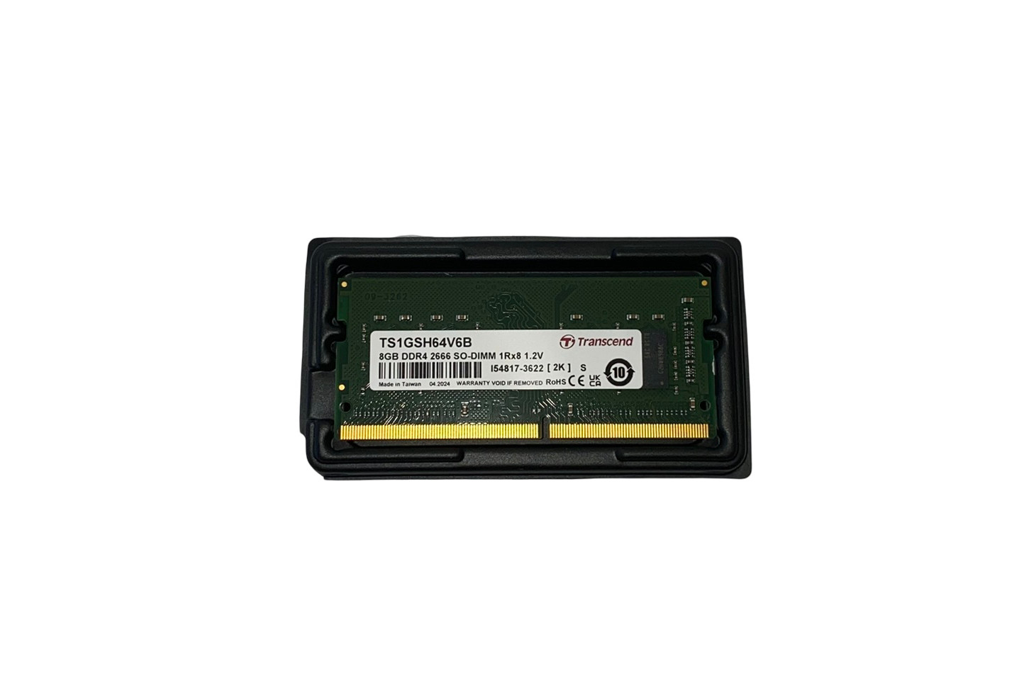 Transcend 8GB DDR4-2666 SO-DIMM Laptop RAM 260-Pin Non-ECC TS1GSH64V6B