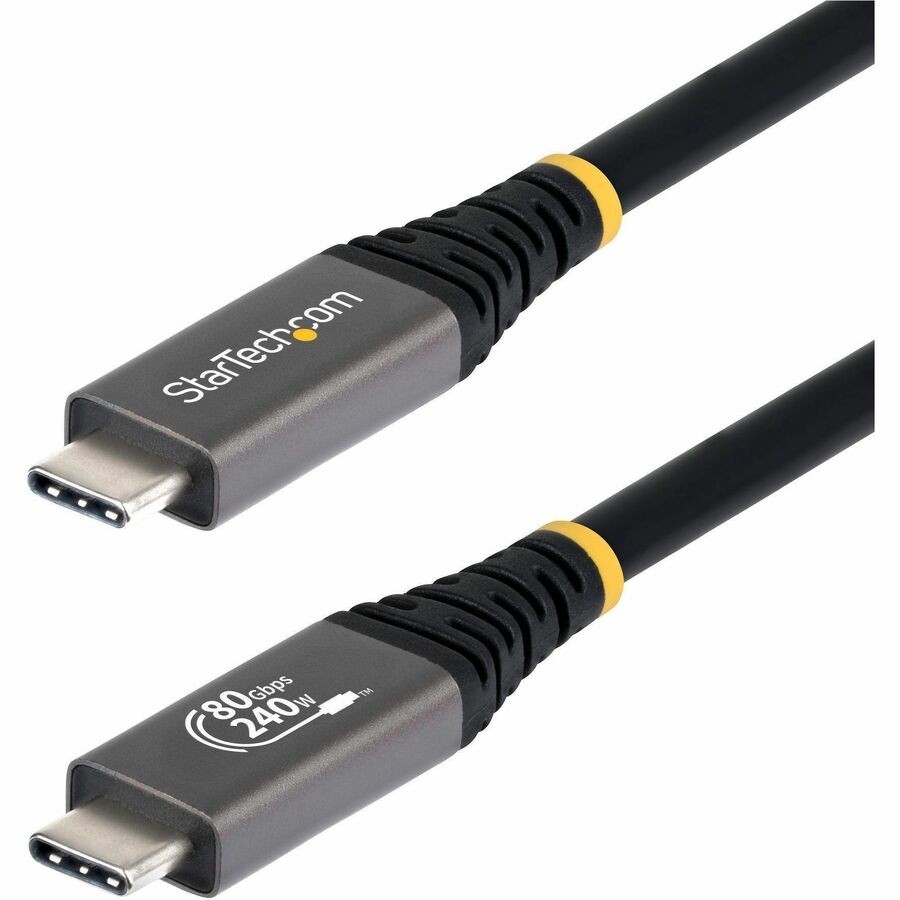 StarTech 5ft 1.5m USB4 Cable 80Gbps USB-IF Certified USB-C Cable 240W 8K