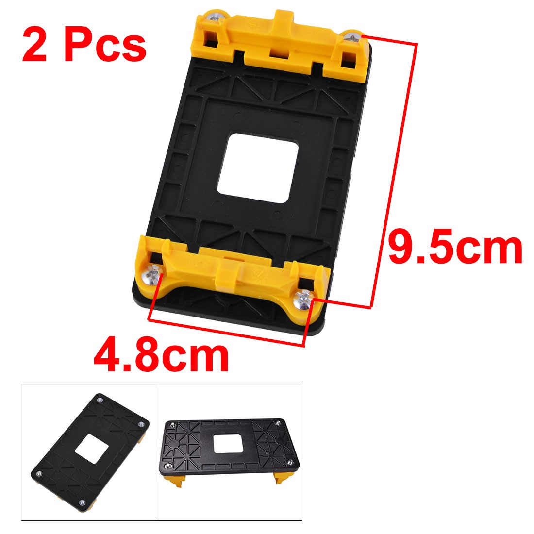 2 Pcs AMD CPU Fan Bracket Base Motherboard Back Plate for AM2 AM3 Socket