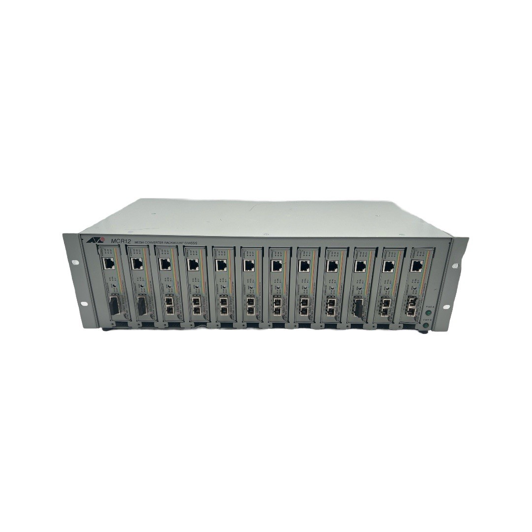 Allied Telesyn MCR12 Media Converter Rackmount Chassis | 12x AT-MC1004
