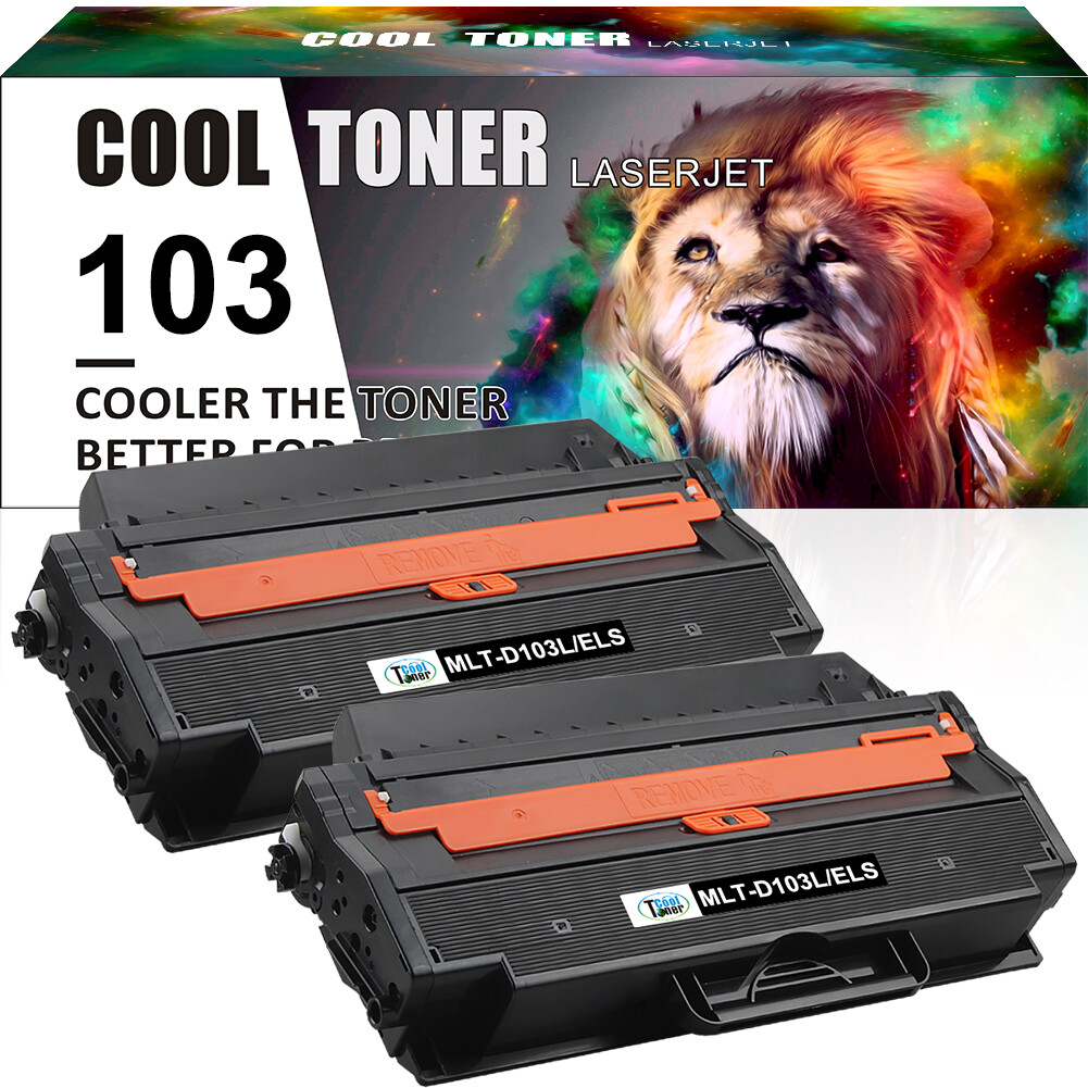 2 Pack MLT-D103L Toner Compatible for Samsung 103L ML2950ND ML2955DW SCX4728FD