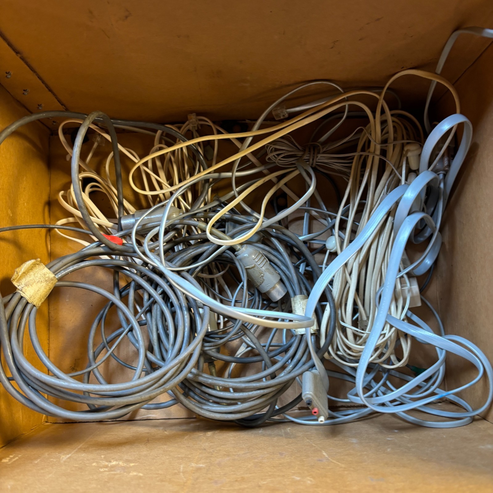 Vintage Computer/PHONE Electronic Cable Lot of Various Cables 7lbs