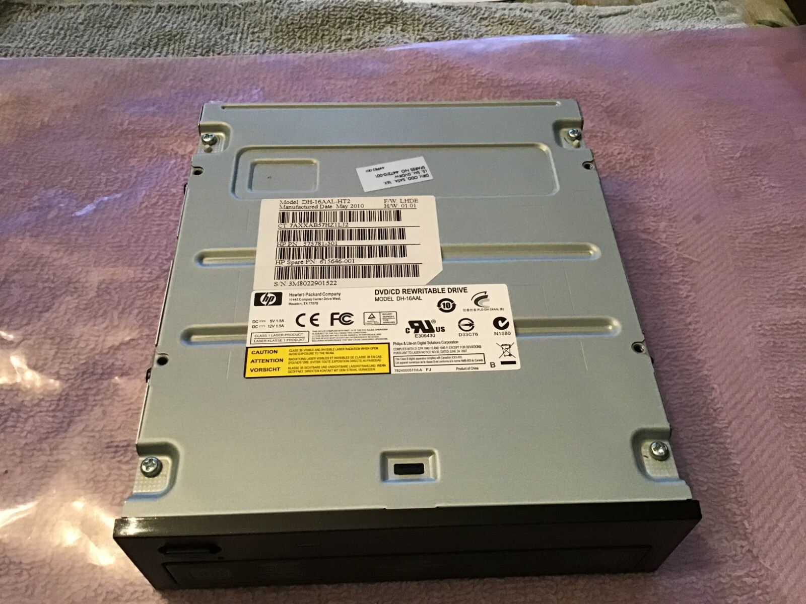 HP DVD-RW DRIVE DH-16AAL-CT2 410125-501 447310-001   