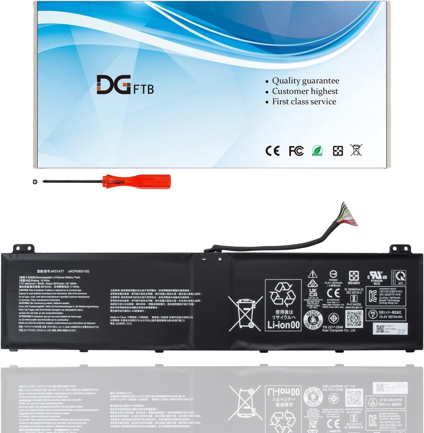 AP21A8T AP21A7T Laptop Battery for Acer Predator Helios 300 PH317 56 78LY PH315