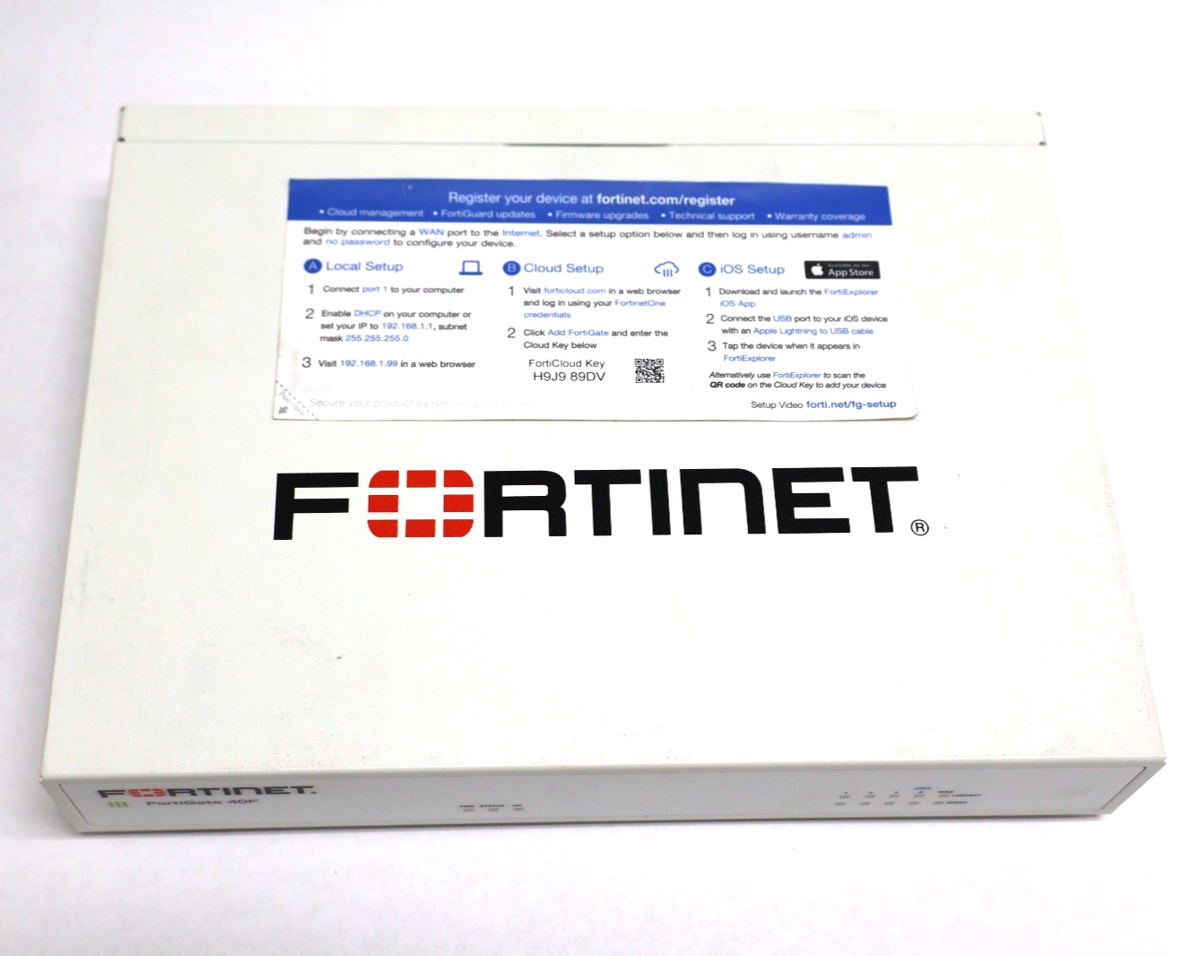 Fortinet FortiGate 40F FG-40F Next-Gen Network Security Firewall Appliance