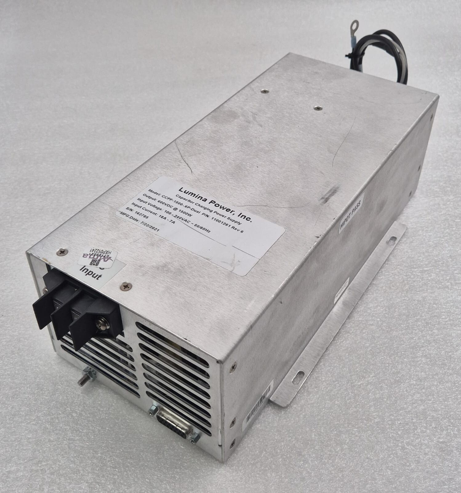 Lumina CCPF-1500-.6P-Dual 11001261 Capacitor Charging Power Supply 600V 1500W
