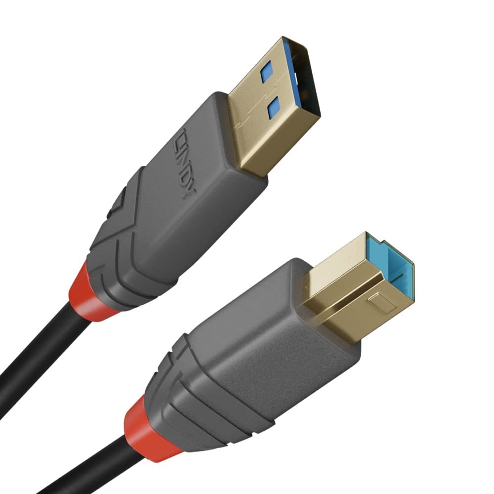 LINDY USB 3.0 cable type A/B anthra line 5m 5m Anthra Line