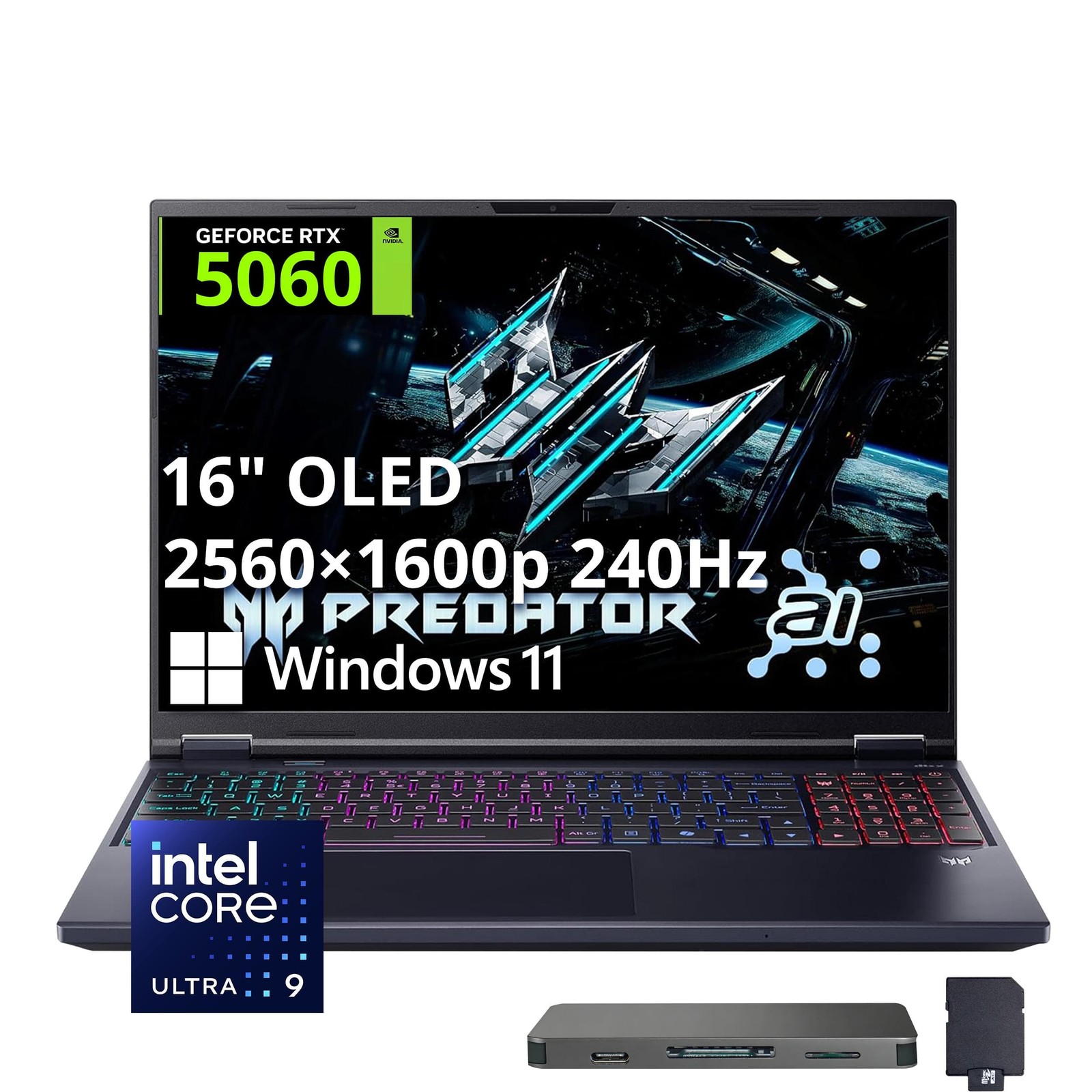 Acer Upgraded Predator Helios Neo 16S Core Ultra 9 275HX 64GB RAM 2TB SSD