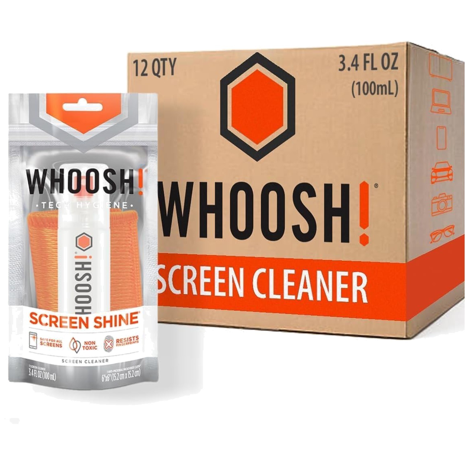 Screen Shine Go XL – Screen Cleaner Kit, Set of 12