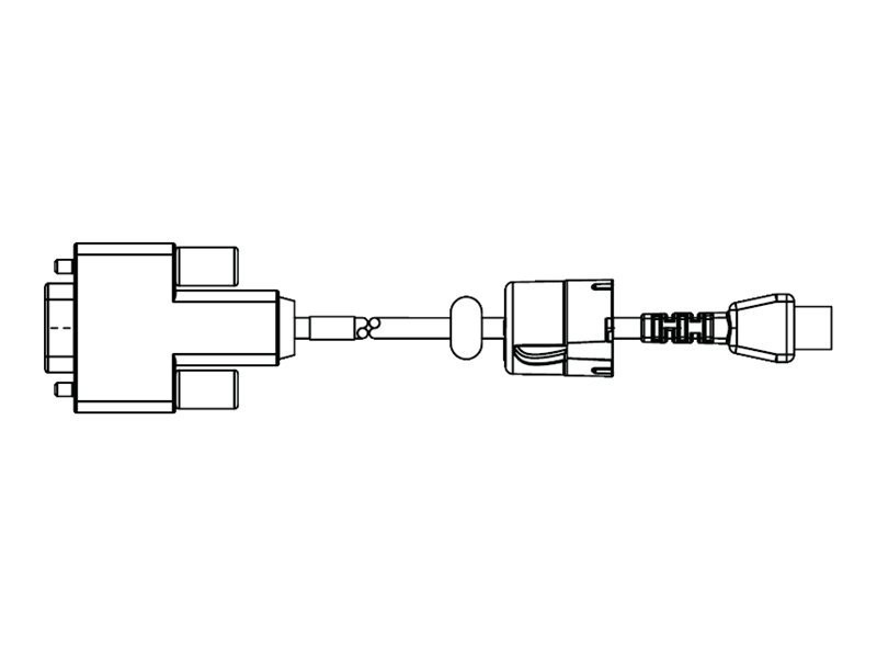 Zebra QLn Serial Cable PC-DB9 3m RS-232 9-Pin Digital/Data Cable P1031365-053