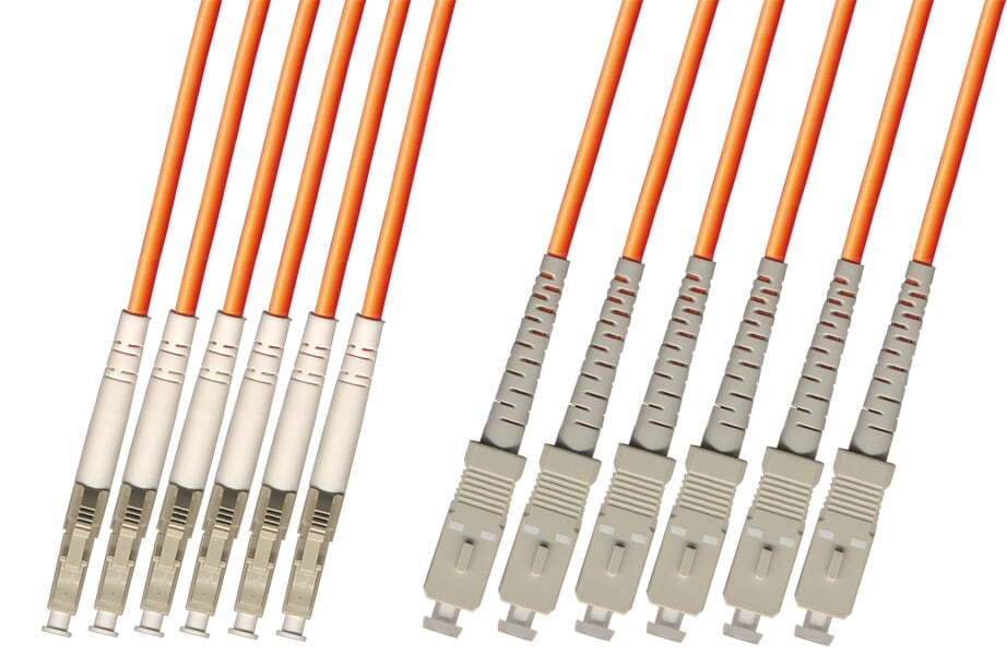 Direct Burial Outdoor LC SC 6 Strand Fiber Optic Cable Multimode 62.5/125 15M