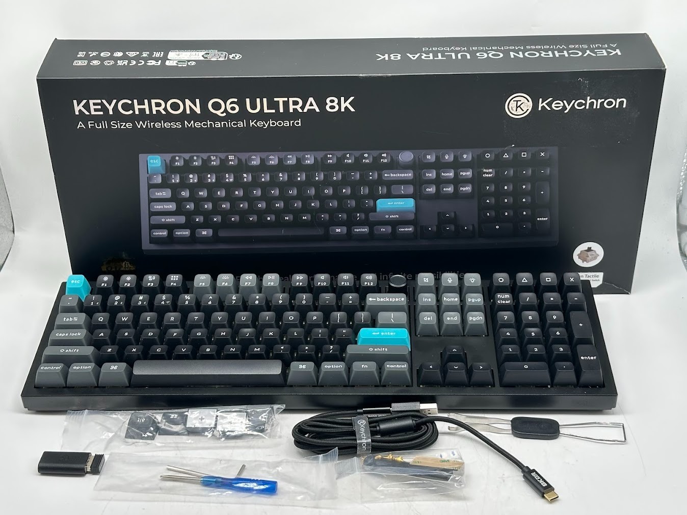 Keychron Q6 Ultra RGB Knob Version 8K Wireless Mechanical Keyboard - Black
