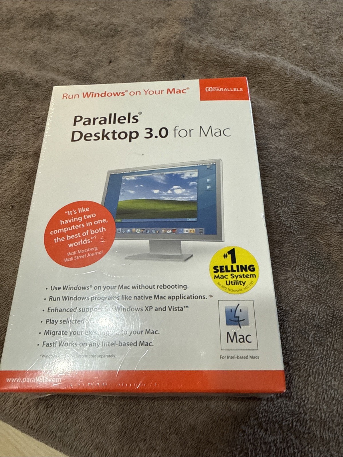 Parallels Desktop 3.0 For Mac Run Windows on Your Mac NEW IN RETAIL BOX