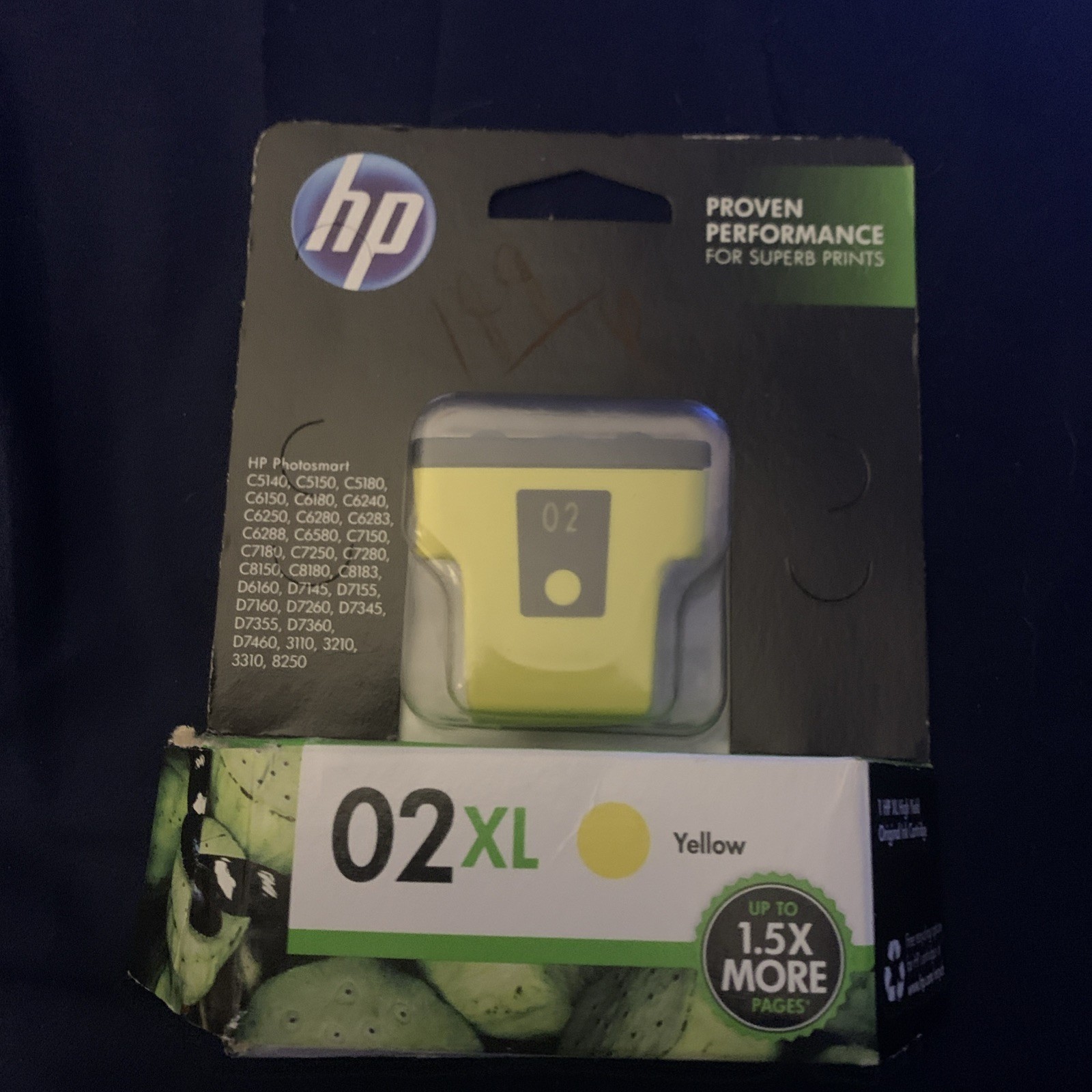 Genuine HP 02 XL Yellow Ink Cartridge NEW EXP 09/2019