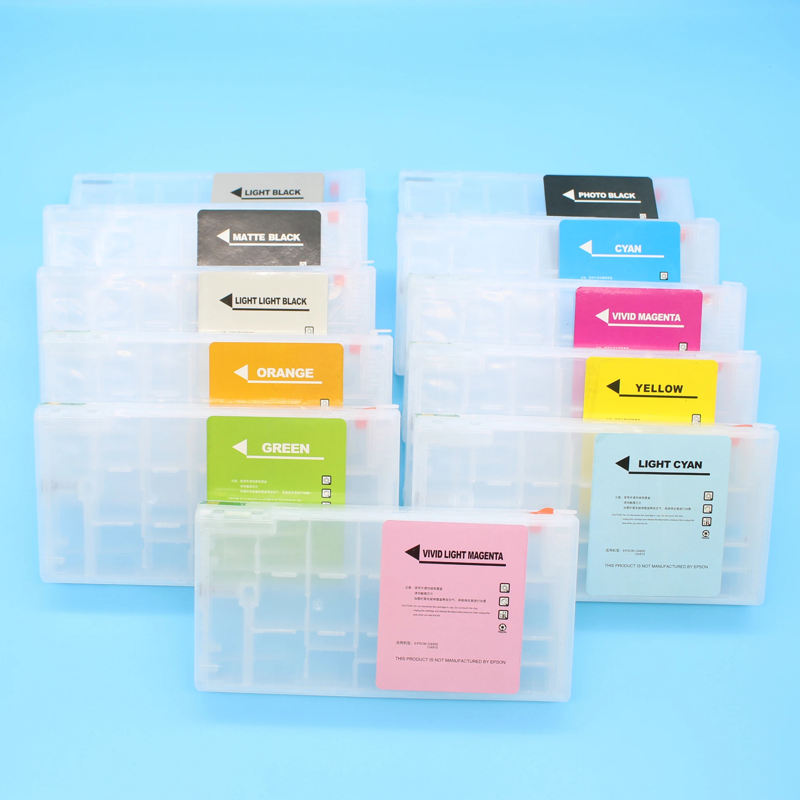 T6531-T6539 T653A T653B Refillable Ink Cartridge For Eps 4900 Printer With Chip