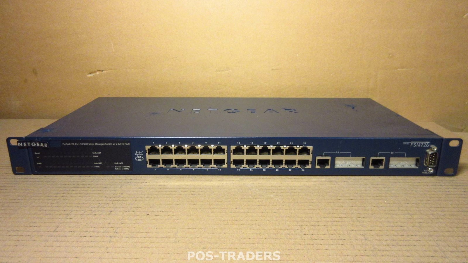 Netgear FSM726 ProSafe 24-Port 10/100 Mbps L2 Managed Switch 2x GBIC Slots