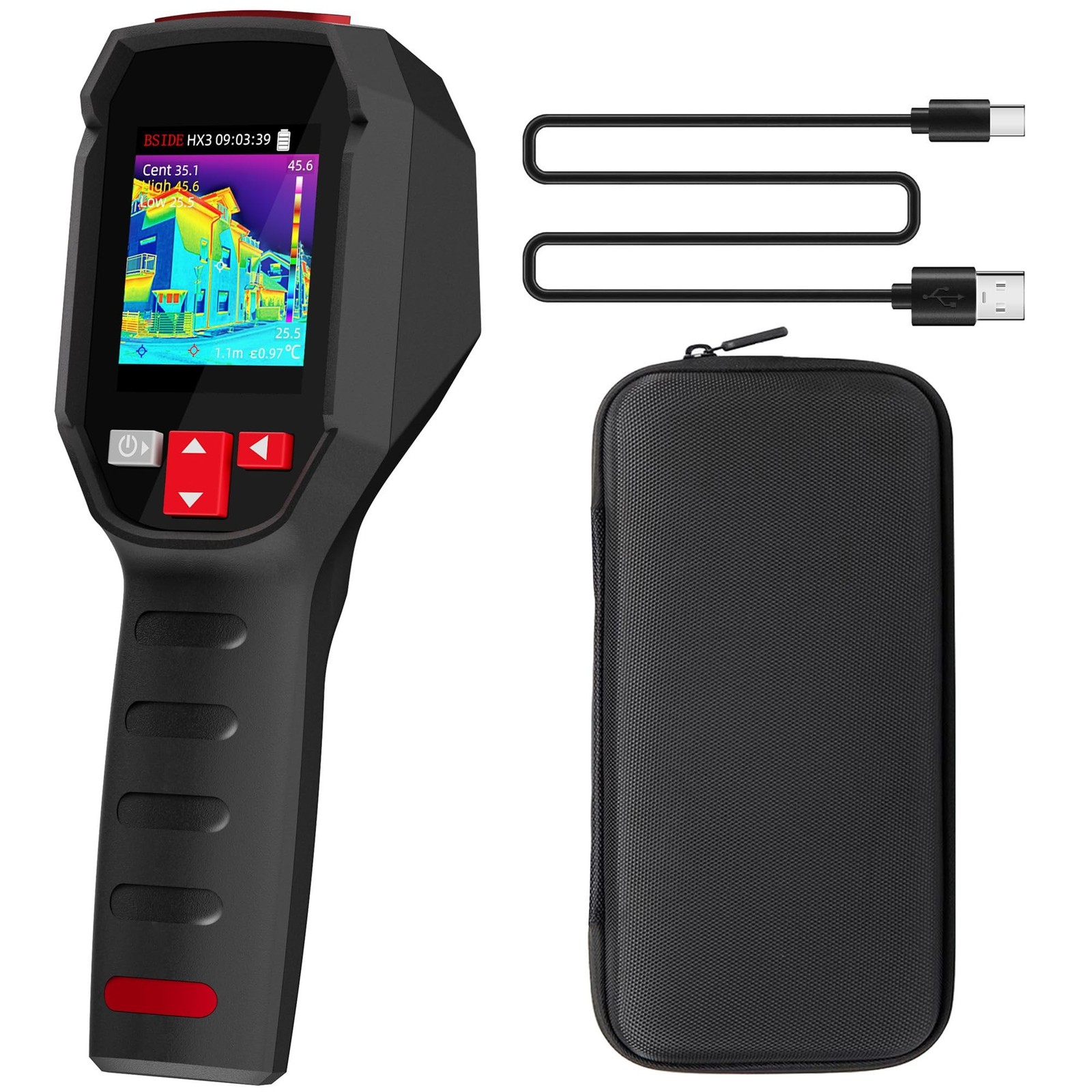 BSIDE Thermal Camera, 240x240 Resolution with 15 Thermal Palettes, Handheld I...