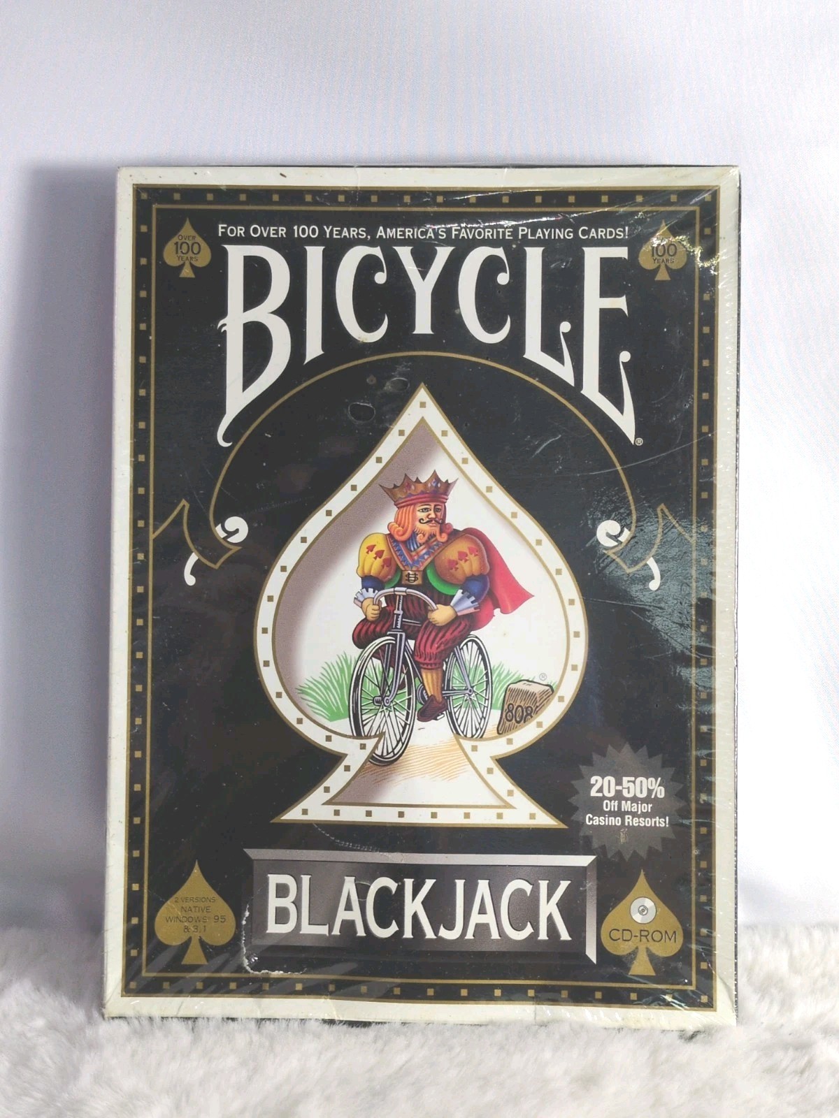 Vintage Bicycle Blackjack PC CD-ROM Practice Advanced Playing & Betting Strategy