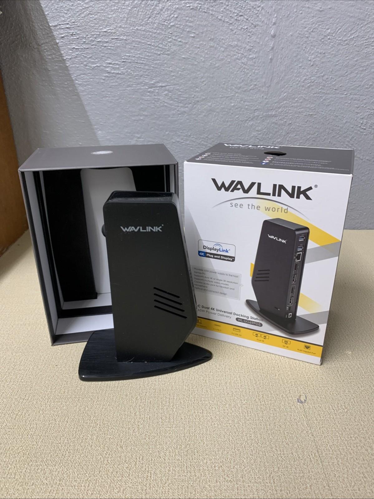 WAVLINK USB-C 4K Dual Display Docking Station WL-UG69PD5