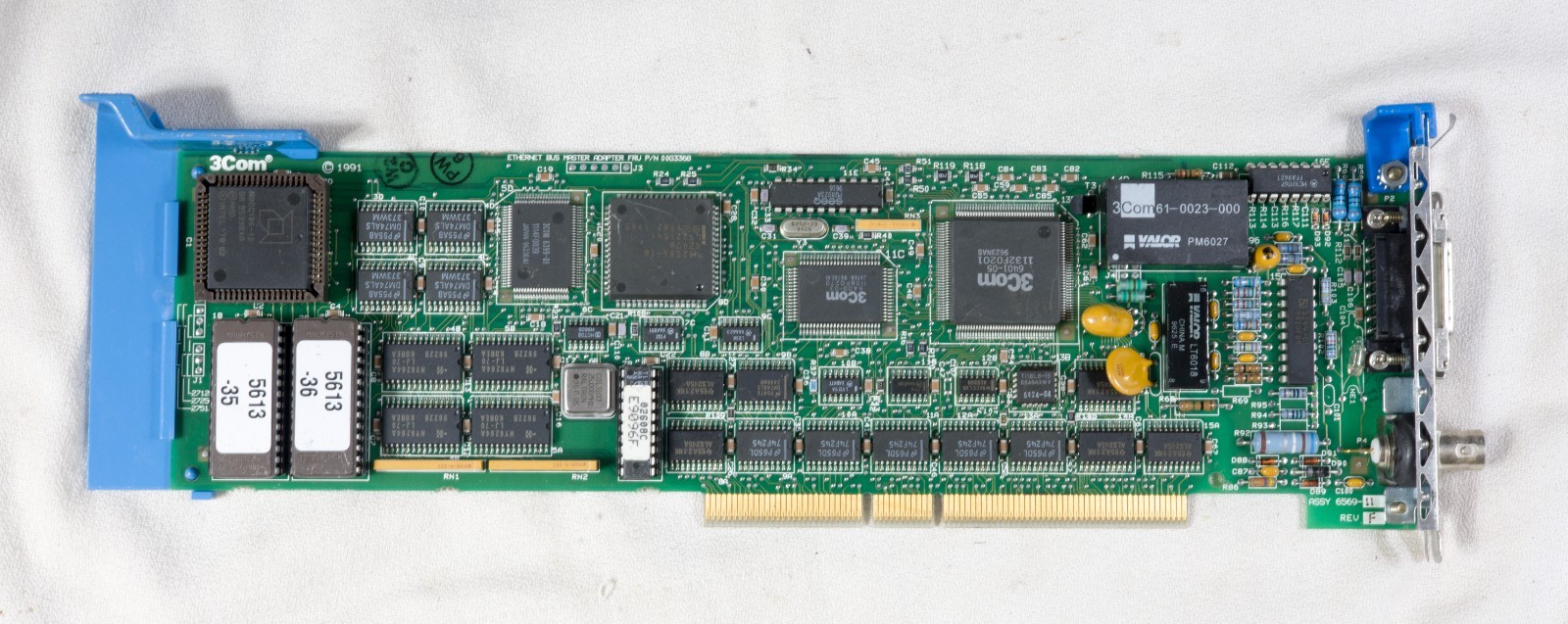 Vintage IBM PS/2 3COM Ethernet Bus Master card 32 bit Microchannel ISAP13