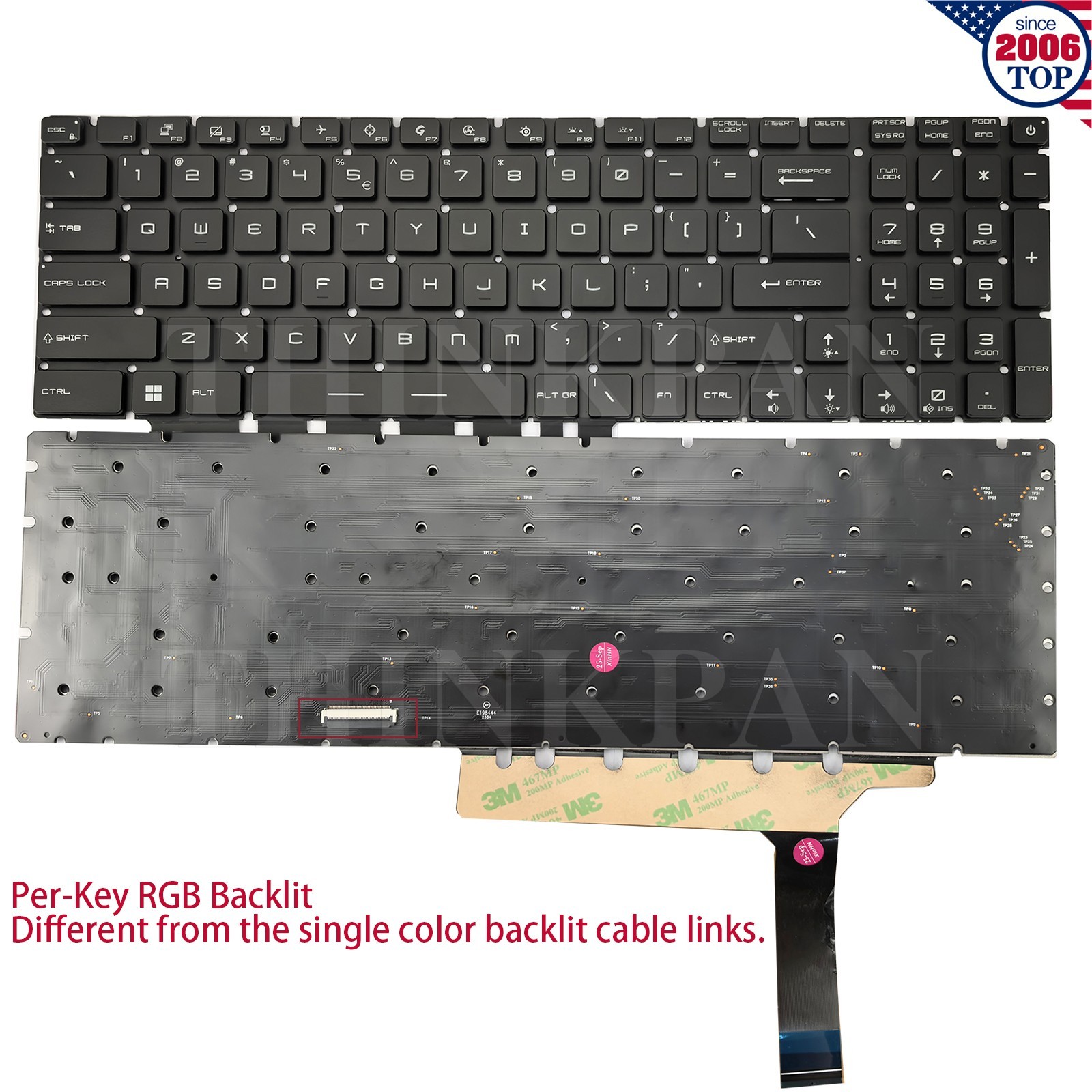 New US Keyboard for MSI GS75 Stealth 8SE GE63/ GE73/ GE65/ GE75 Raider Series