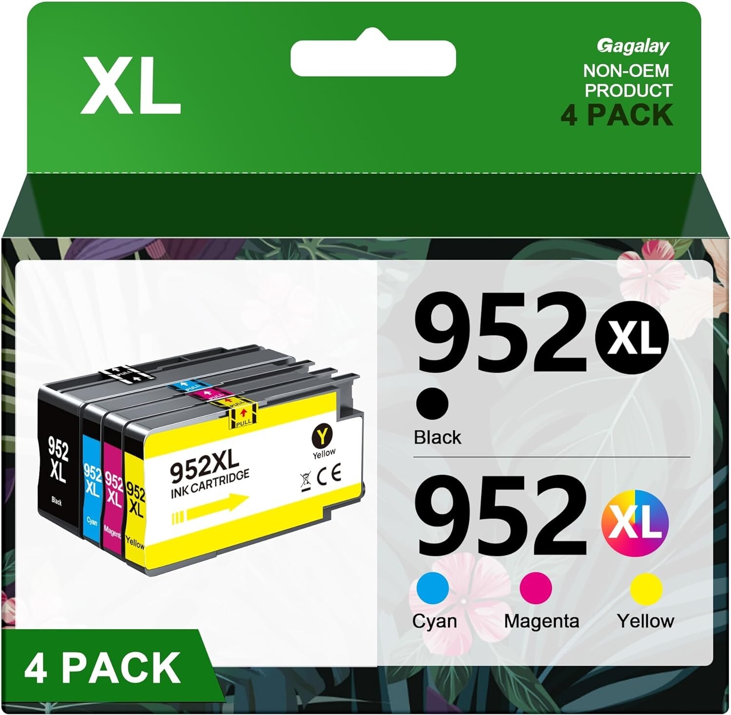 4x 952 XL Printer Ink 952XL for HP OfficeJet Pro 7720 8210 8702 8710 8715 8720
