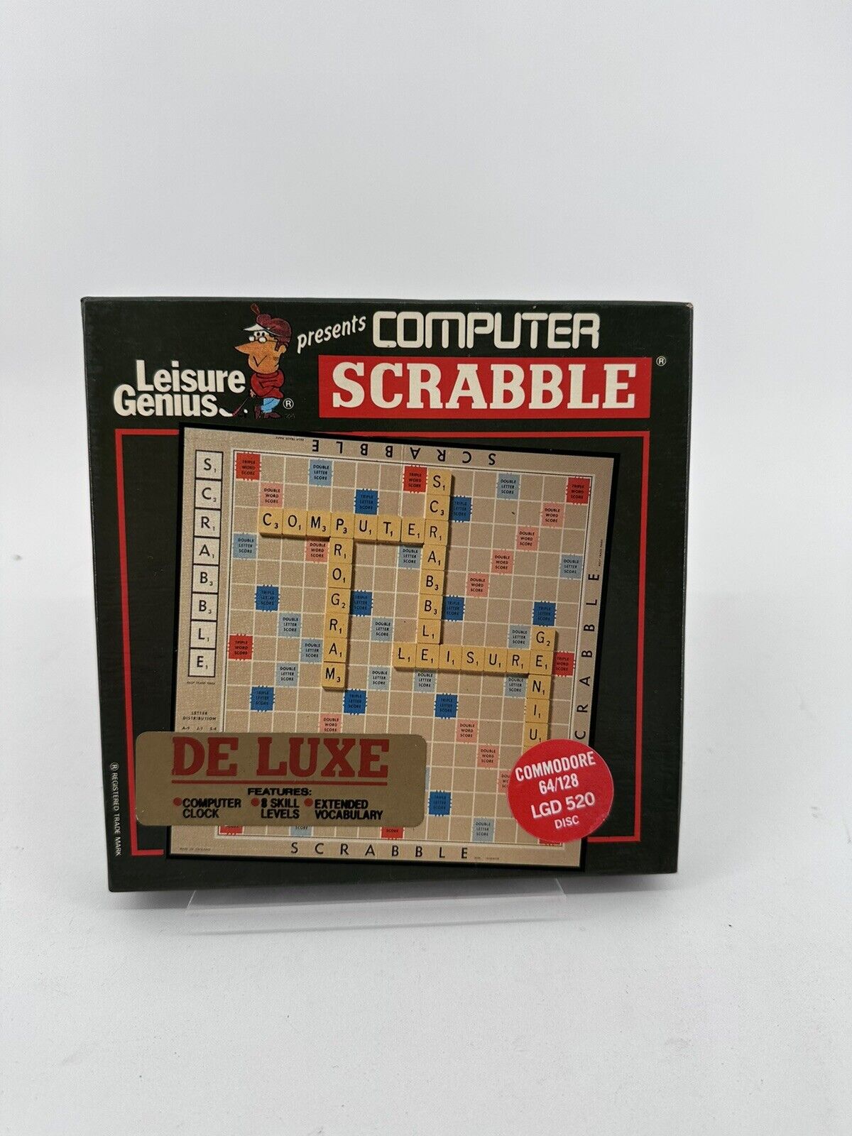 Vintage Commodore 64 Cassette c64 128 Scrabble Computer Game Complete Box Set