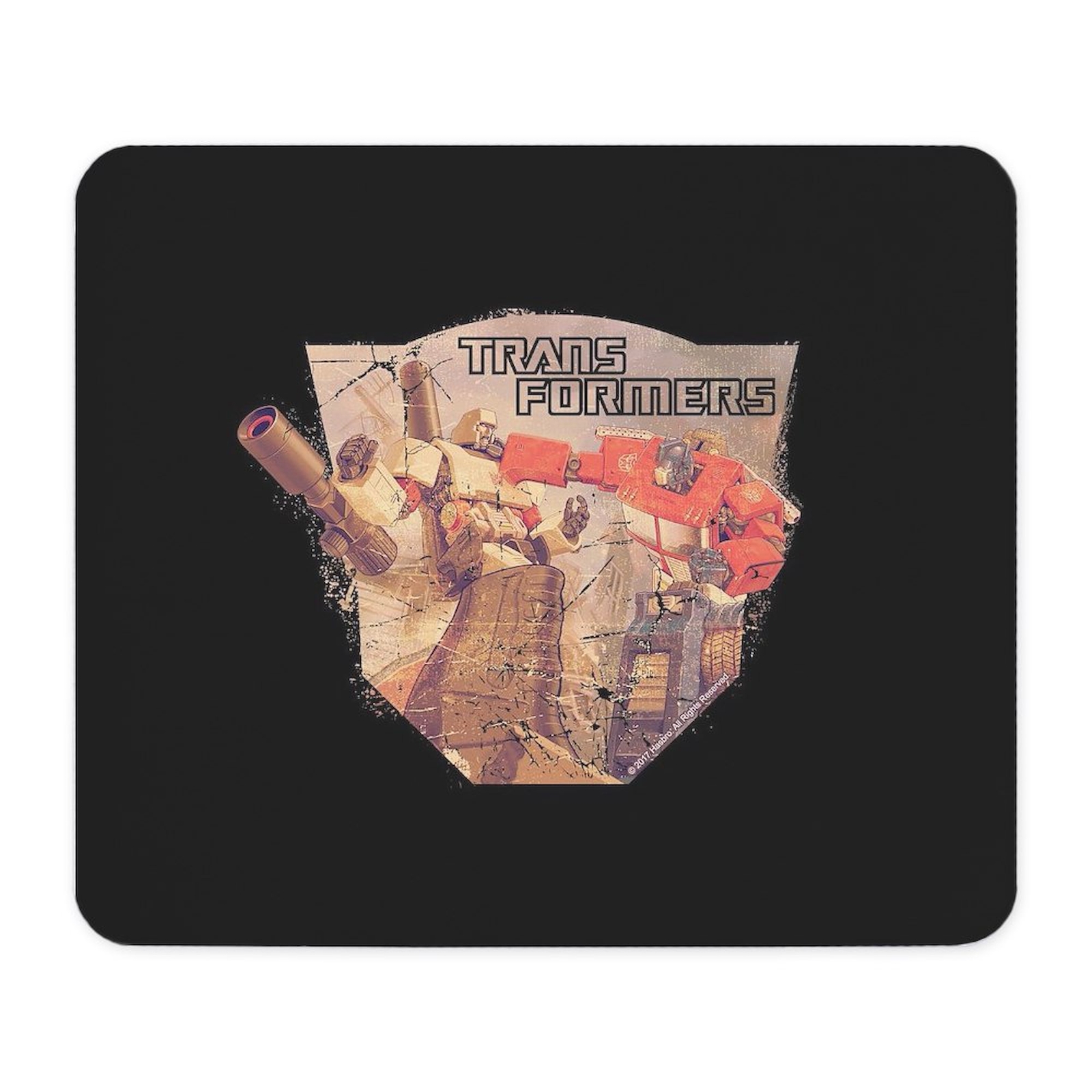 CafePress Optimus Prime And Megatron Symbol Mousepad  (95747873)