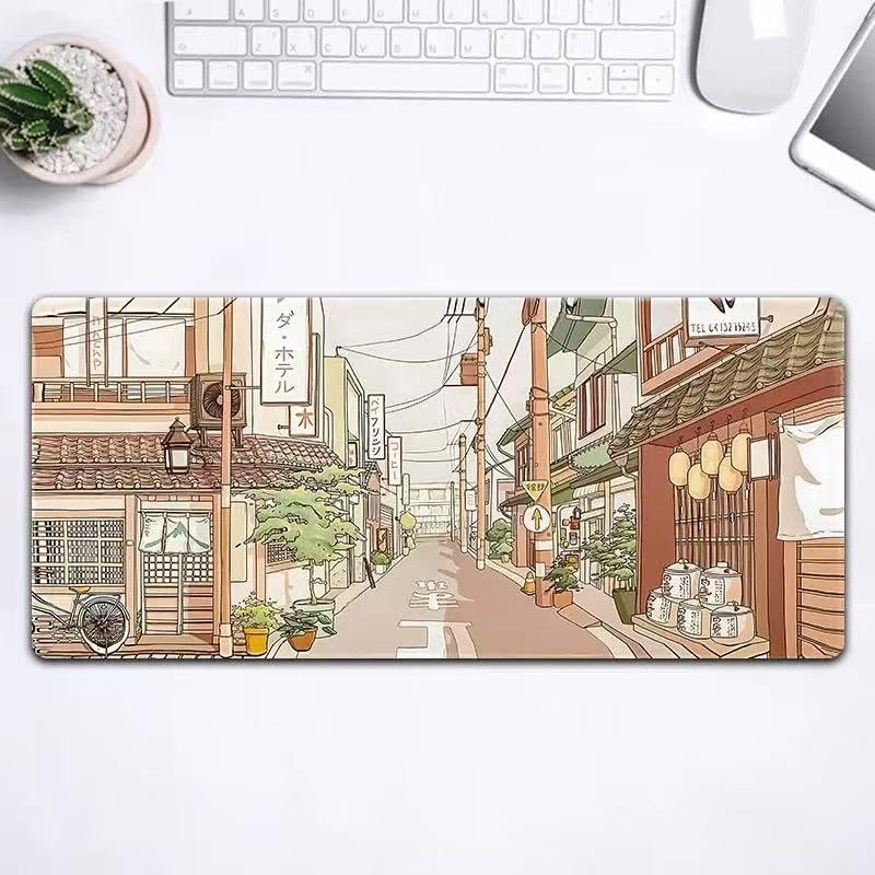 Gaming Mouse Pad Topographic Map Long Mousepad Large 31.5 X 11.8 Inch Desk Mat