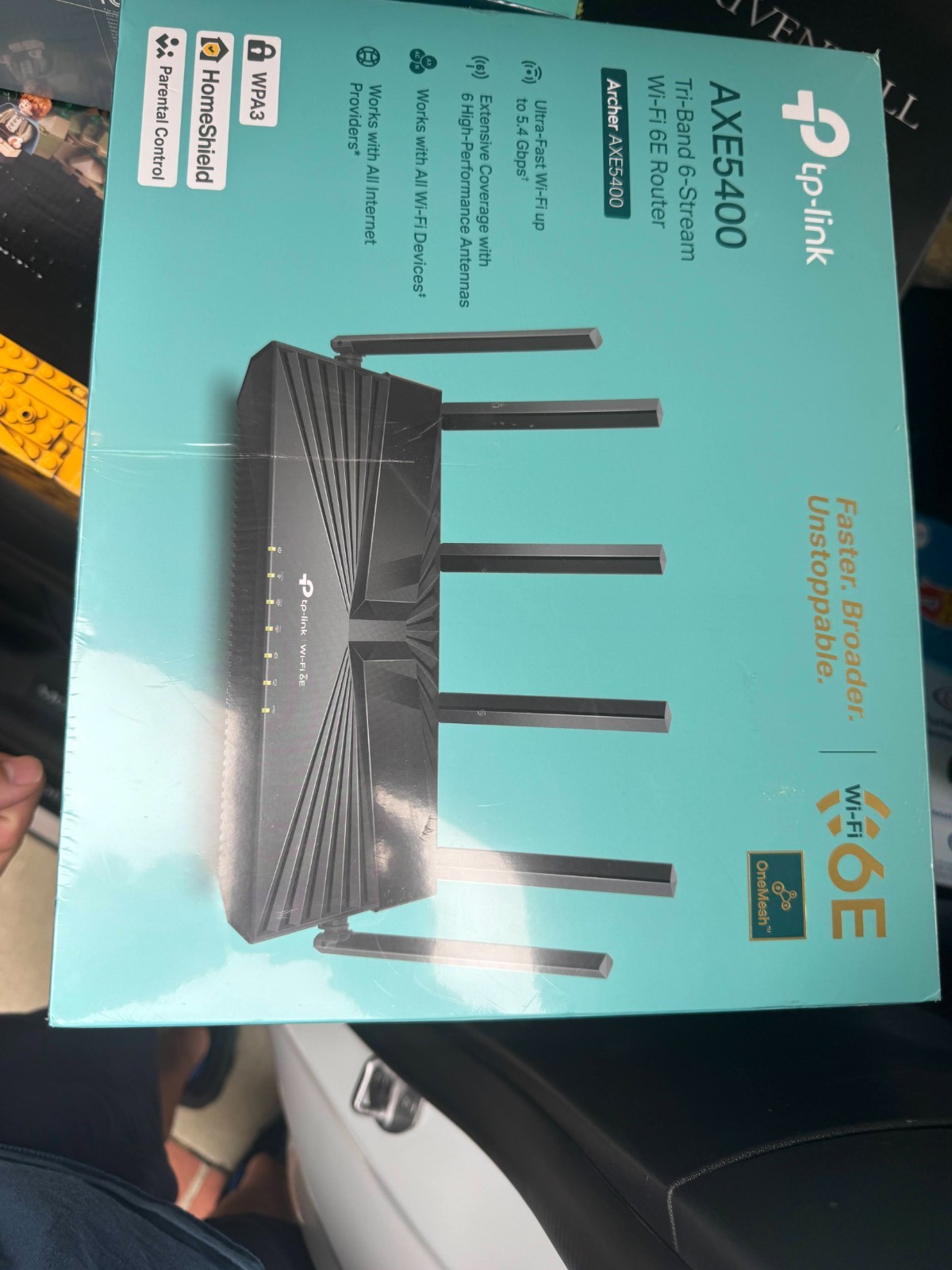 TP-LINK Archer AXE5400 Tri-Band Wi‑Fi 6E Router 5.4Gbps OneMesh WPA3