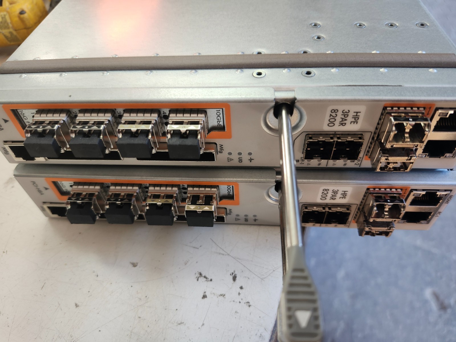 HP K2Q35-63001 3PAR Controller Module for 8200 with M2 NVME 128gb, Fiber 4X 16gb