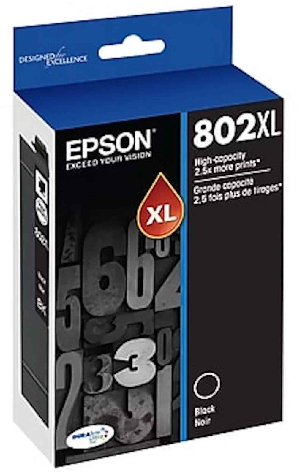 Genuine Epson 802XL Black High-Yield Ink T802XL120-S WorkForce Pro