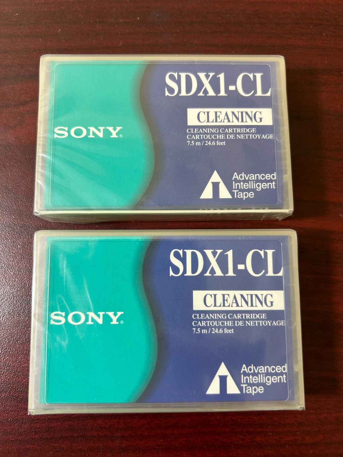 New/Sealed Lot of 2 SONY SDX1-CL - AIT Cleaning Tape Cartridge.