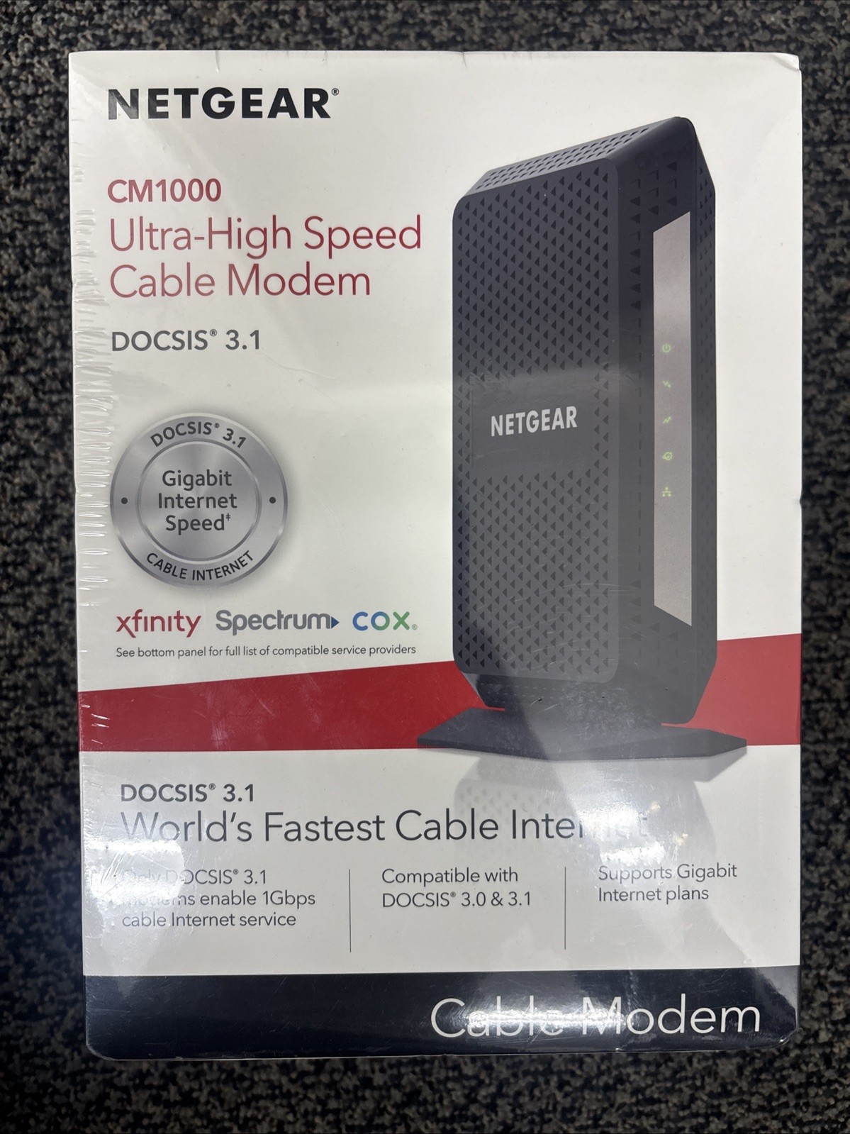New Netgear CM1000 Ultra-High Spee Cabel Modem, New, Sealed, 