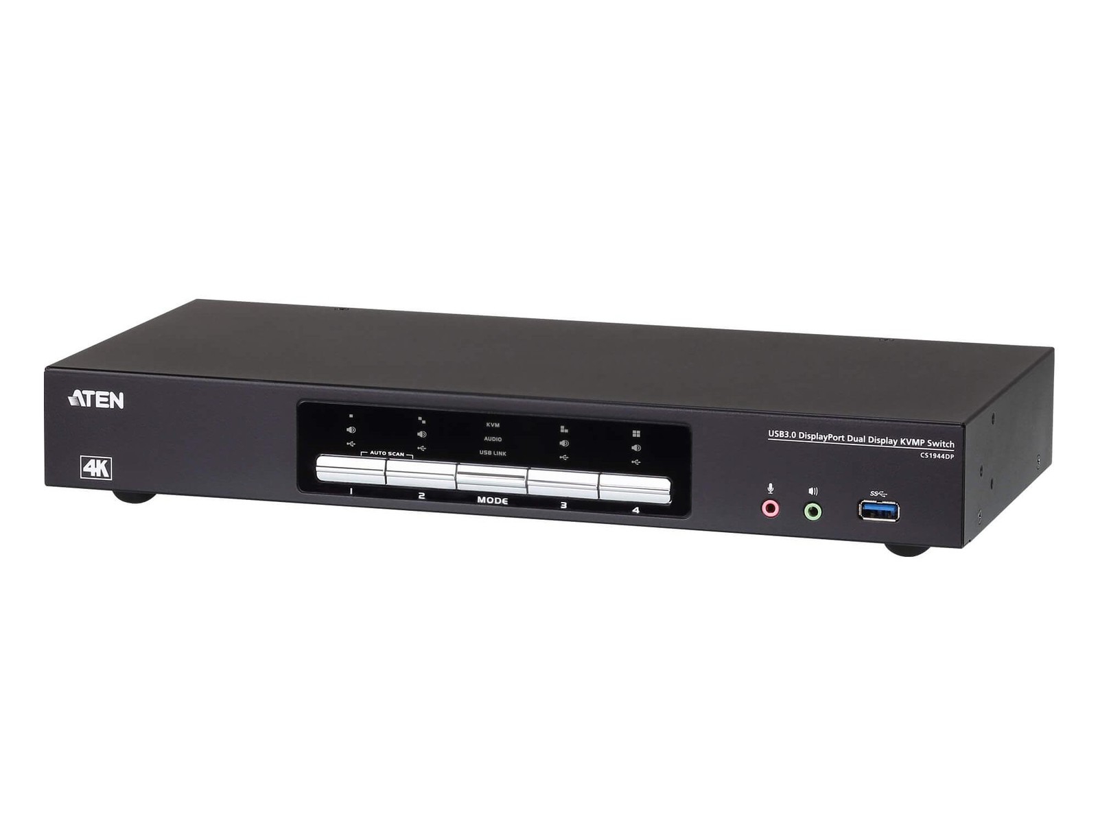 Aten CS1944DP KVM Switcher 4-Port USB3.1 Gen1 Dual Display 4K60