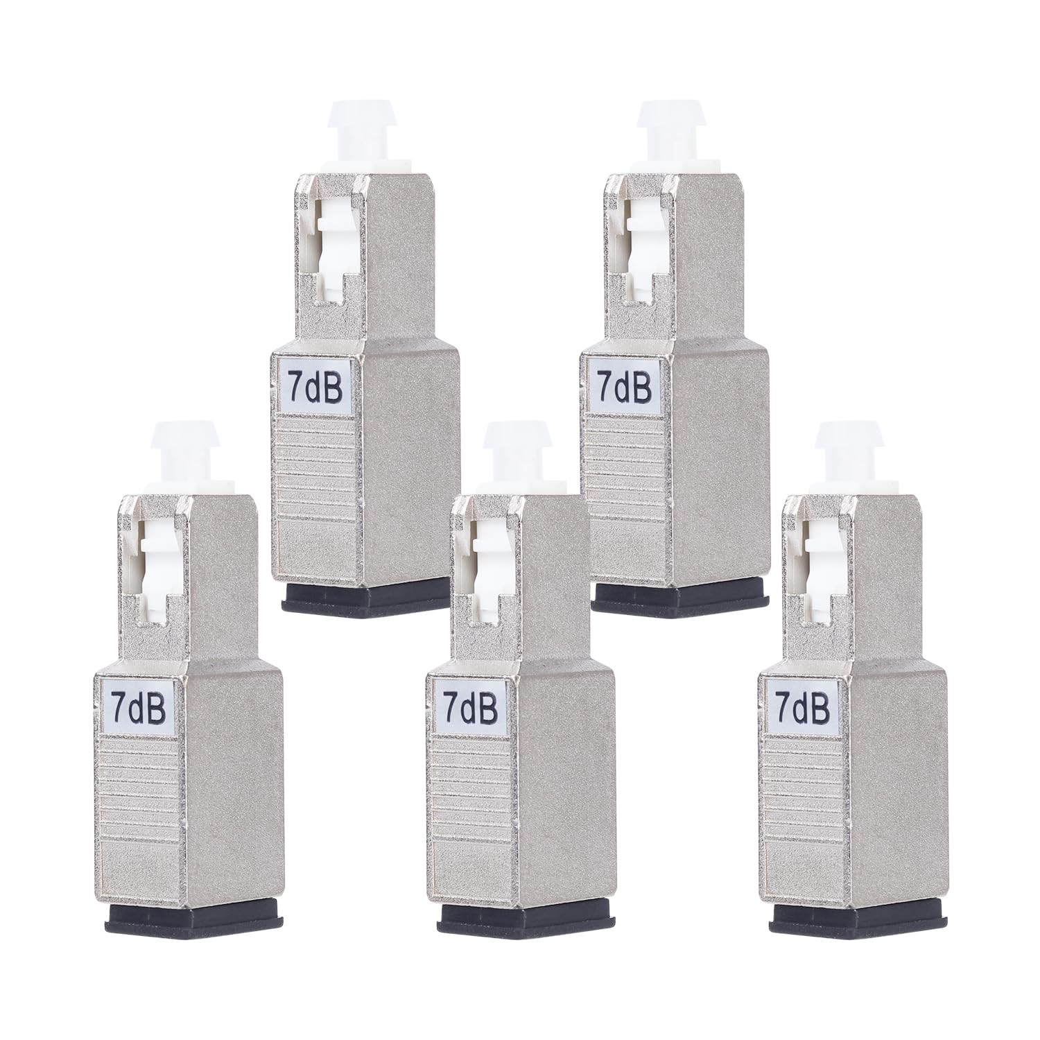 5 Pack SC/UPC Fiber Optic Attenuator 7dB Fixed Single Mode Male To Female Cable
