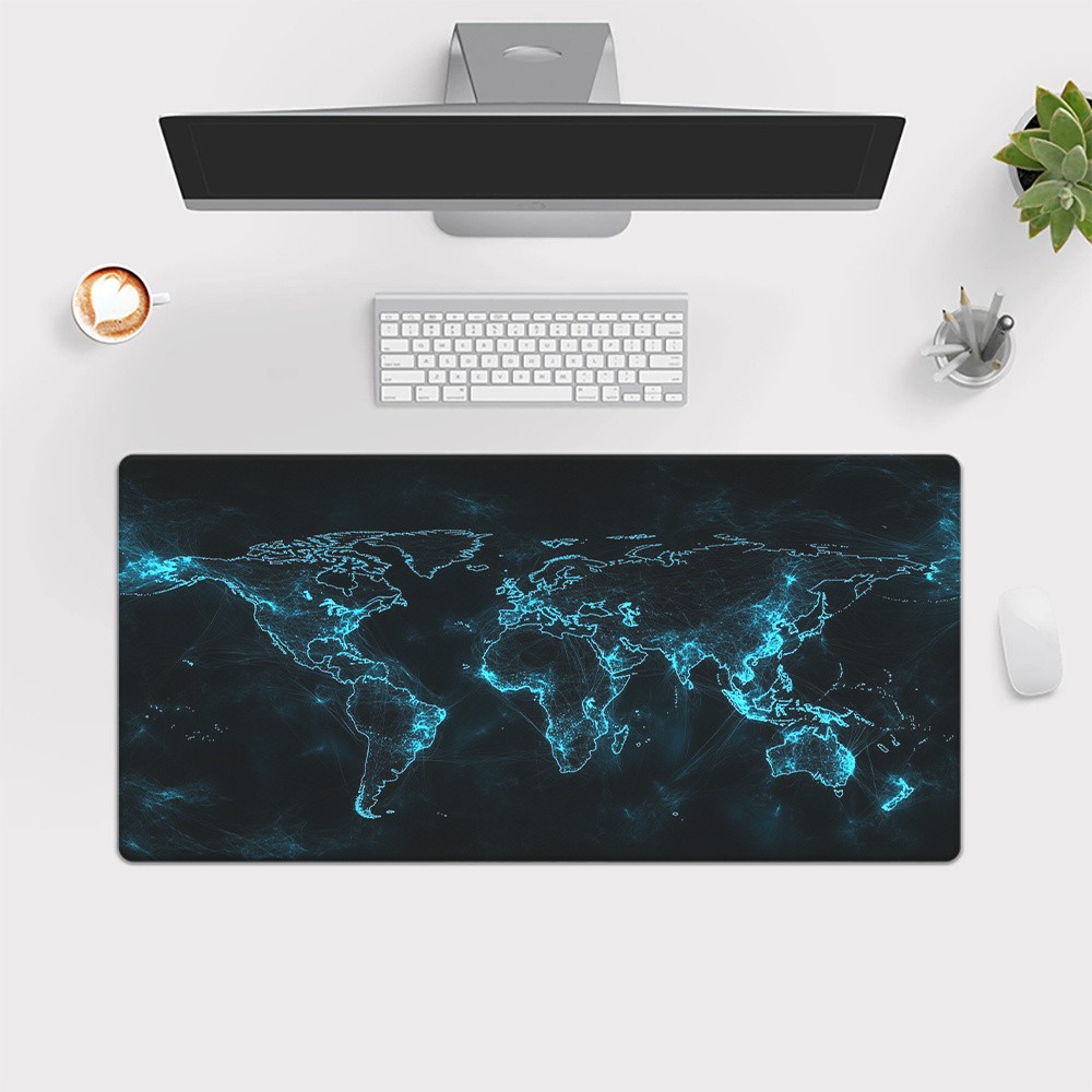1pc Digital Map Pattern High Definition Printing Table Mat, Multifunctional XX