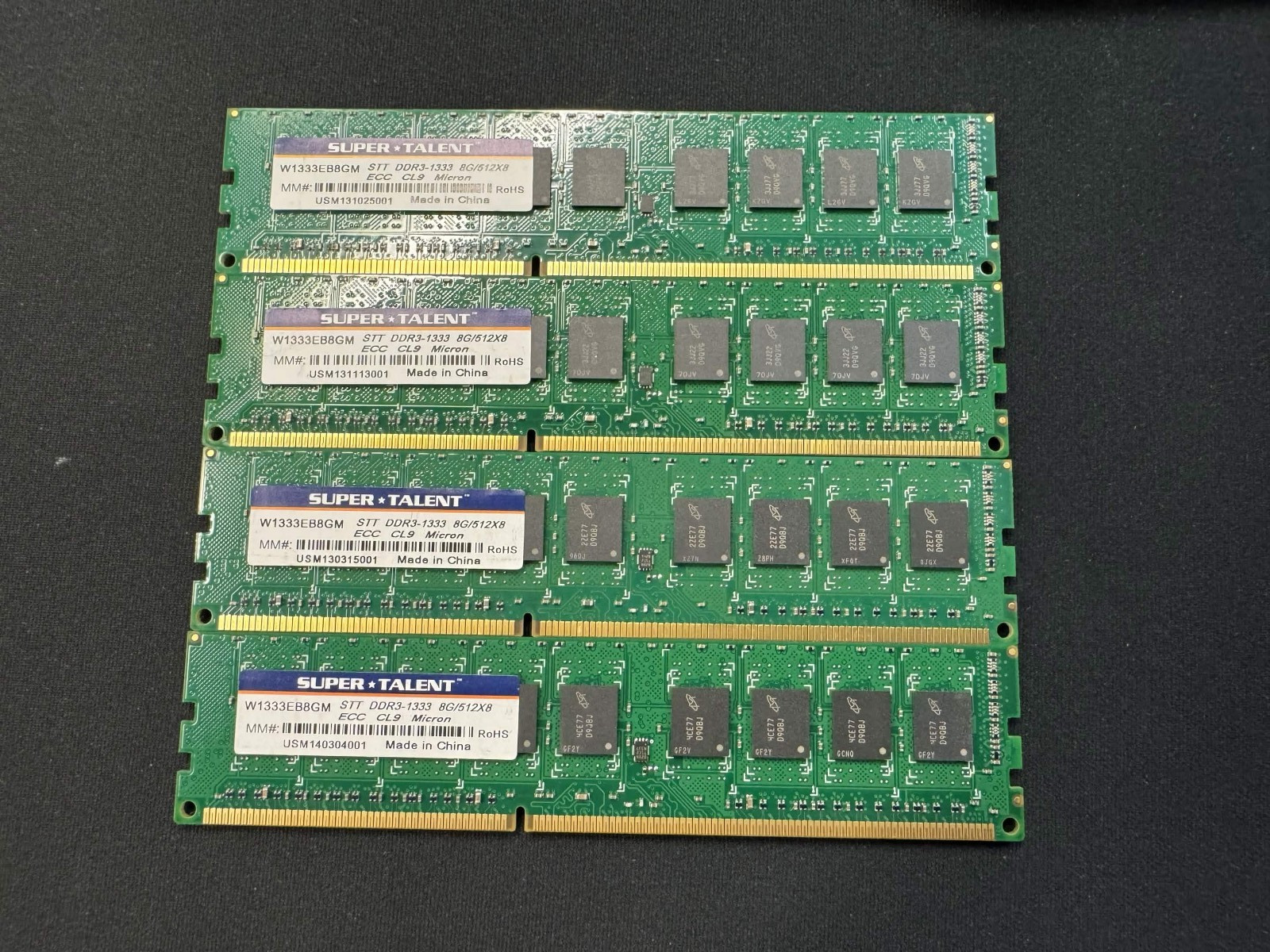 Super Talent STT DDR3-1333 8G/512X8 (W1333EB8GM) (Kit of 4 Modules)