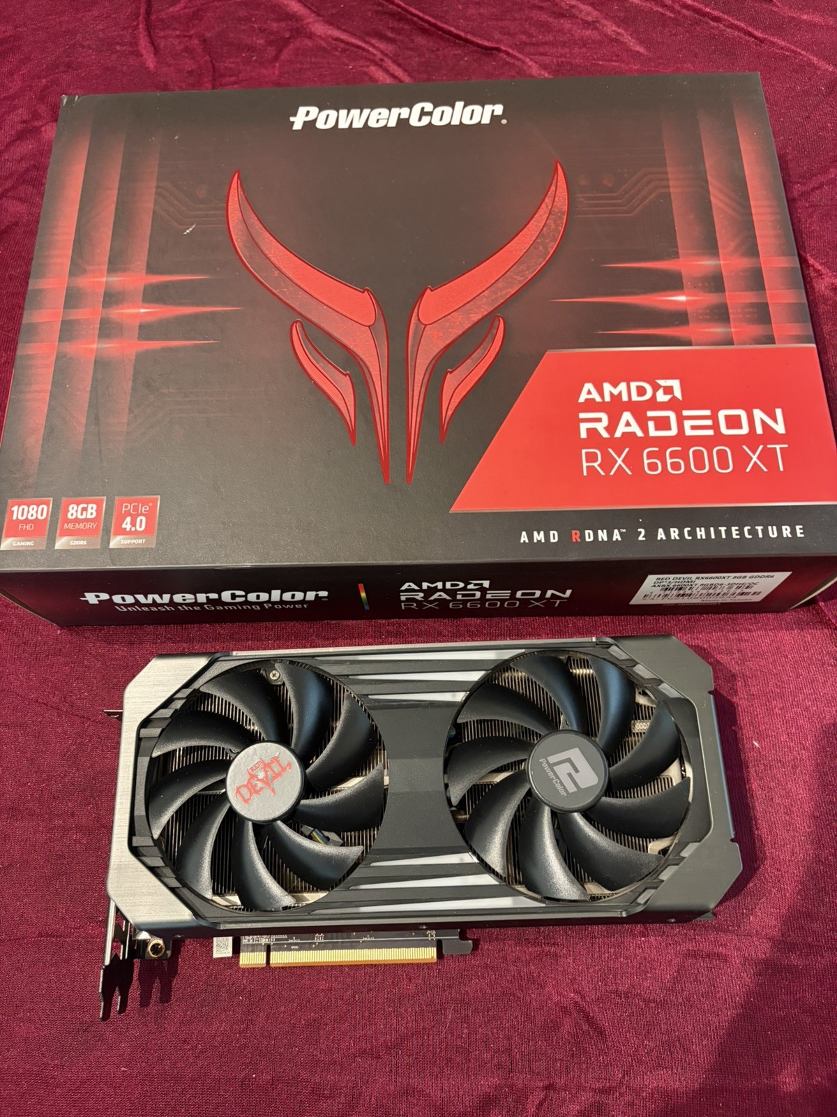 PowerColor Red Devil AMD Radeon RX 6600 XT 8GB GDDR6 Graphics Card GPU WARRANTY 