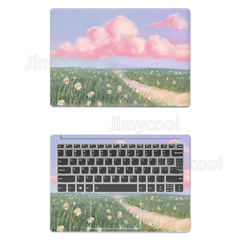 2X DIY Cat Laptop Cover Skins Stickers Notebook PVC Skin For Decal