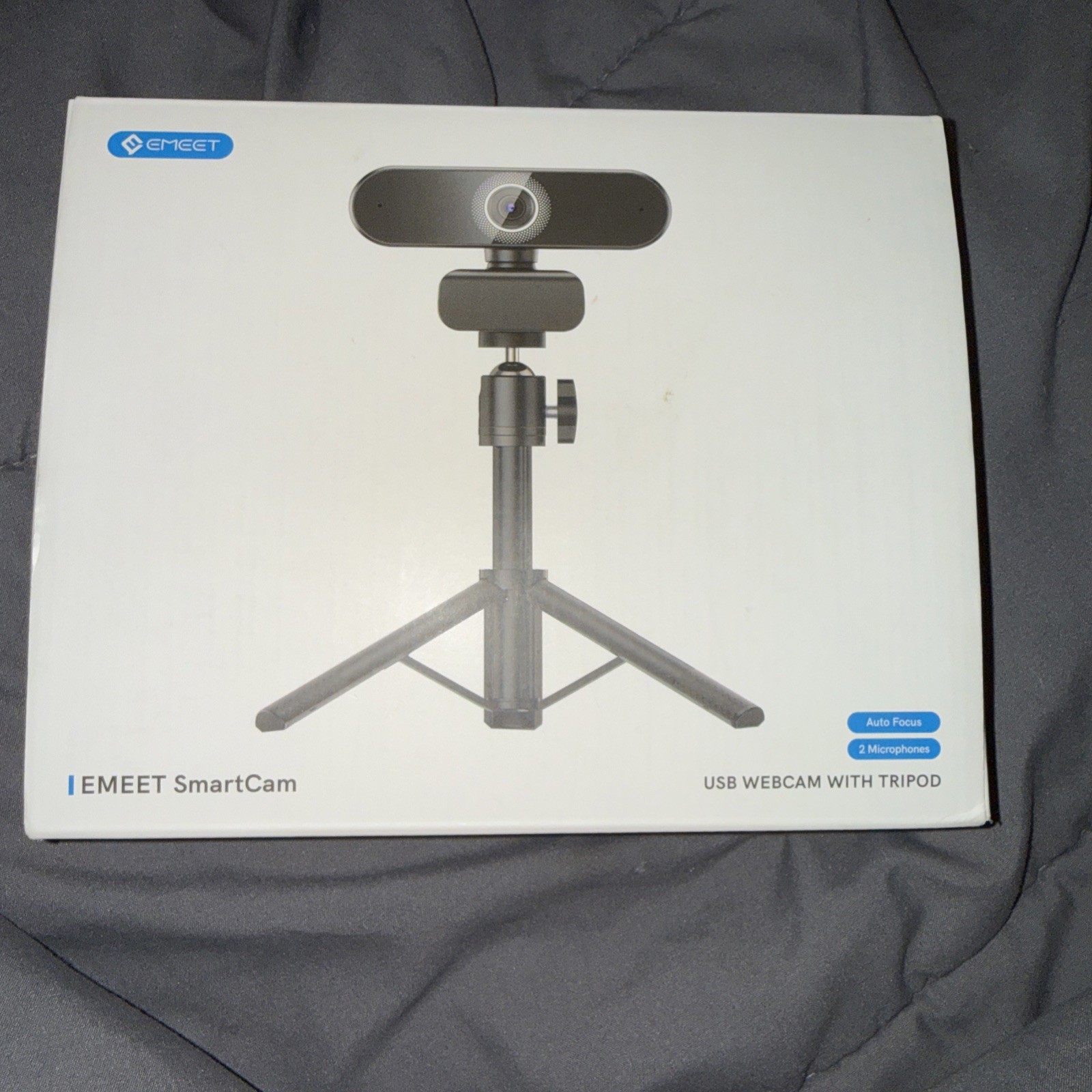 EMEET SmartCam C60E 4K Web Camera E3124 2 Mics Auto Focus Black