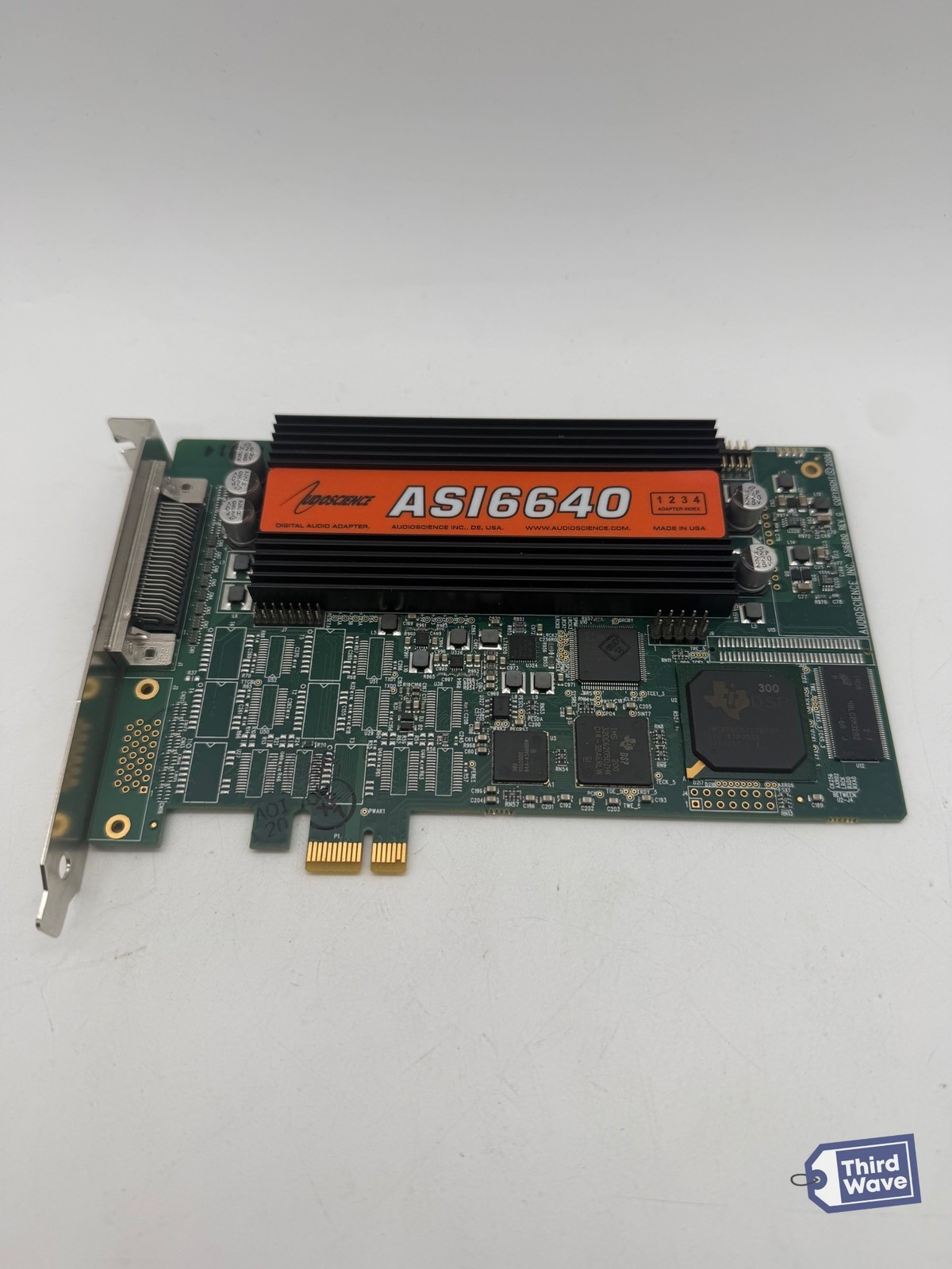 AudioScience ASI6640 PCIe Broadcast Sound Card 4x Balanced Stereo In/Out MRX TSX