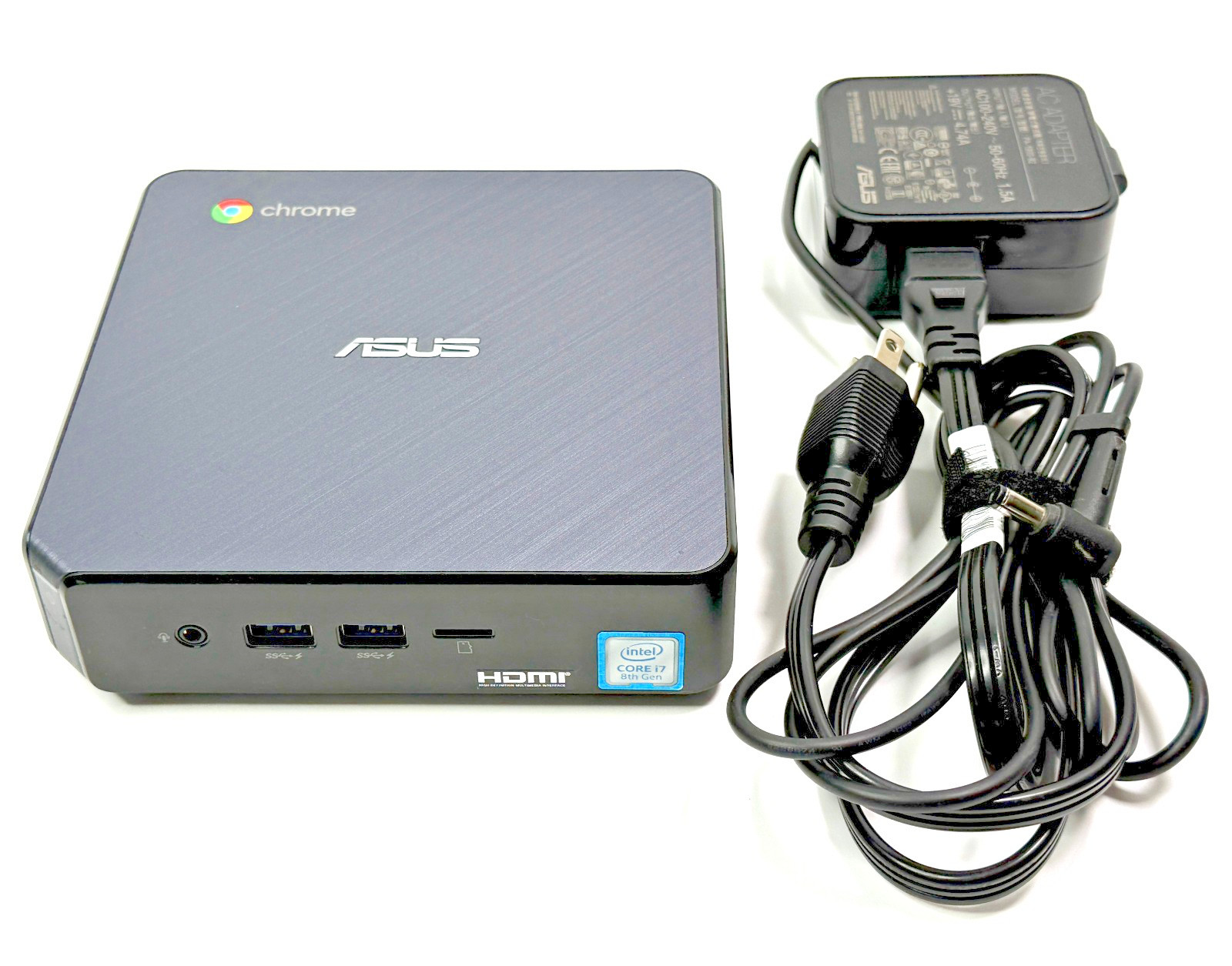 ASUS Chromebox 3 N7041U 1.8GHz Core i7-8550U 4GB RAM 32GB SSD Google Meet *READ