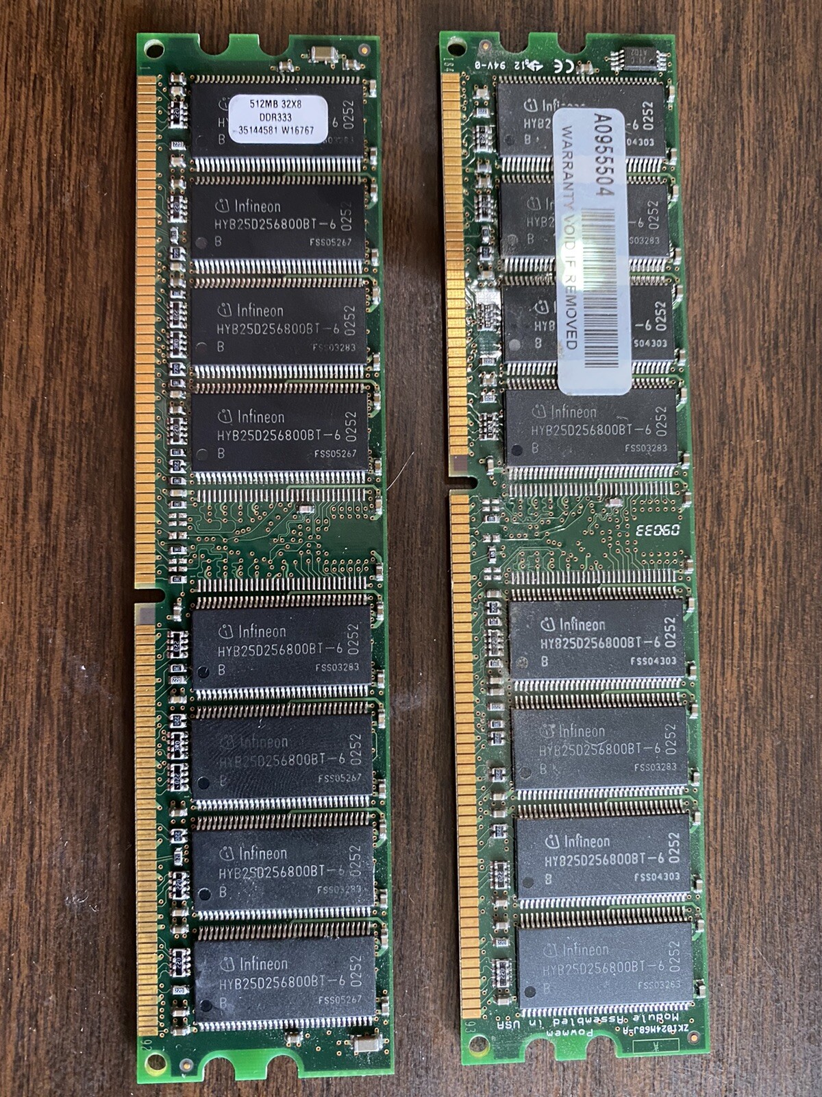 Generic 1GB (2 x 512MB) 184-Pin DDR SDRAM DDR 400 (PC 3200) Kit PN OCZ400512R3