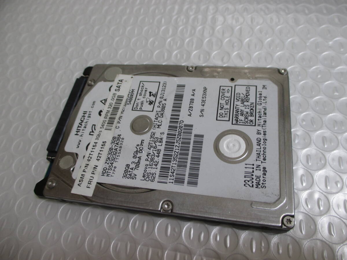 Excellent condition Hitachi 2.5-inch HDD 320GB