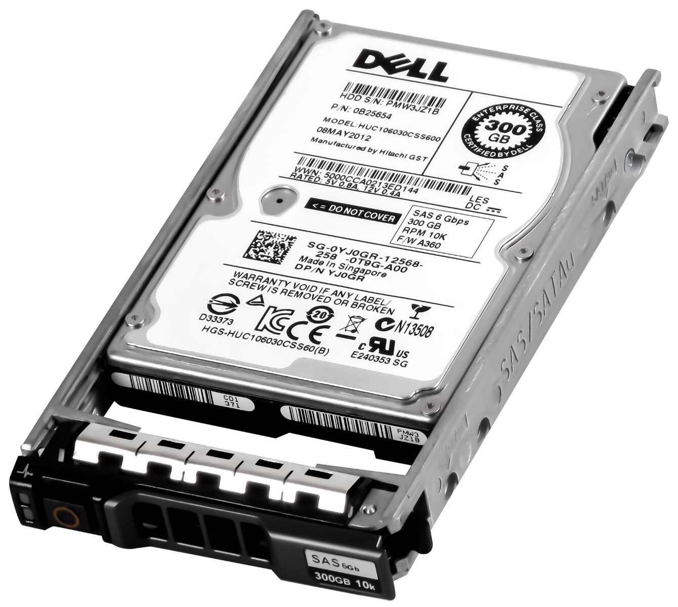 HARD DRIVE DELL 0YJ0GR HUC106030CSS600 300GB SAS-2 10K 2.5''
